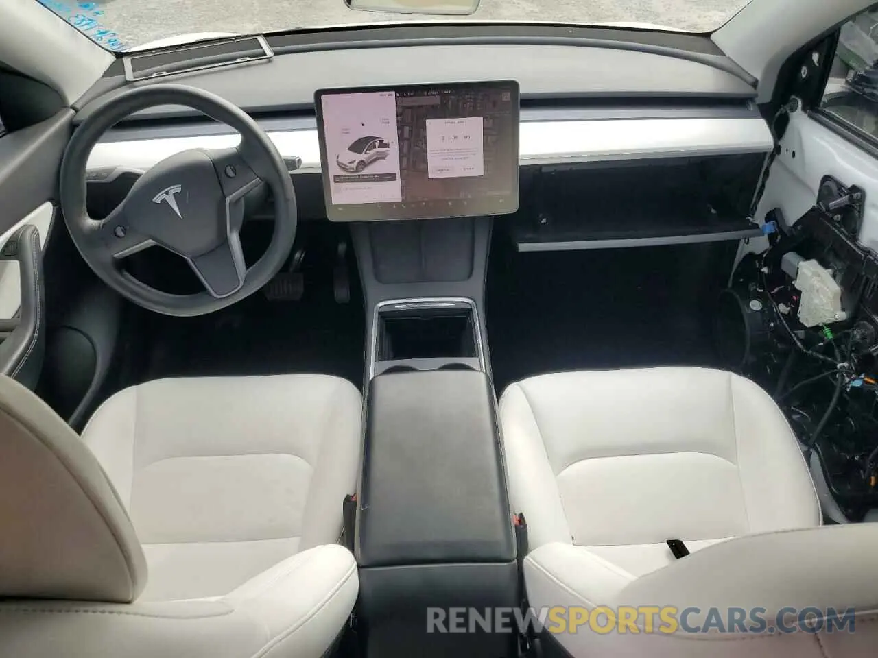 8 fotografías del automóvil dañado 5YJYGDEE1MF206011 TESLA MODEL Y 2021