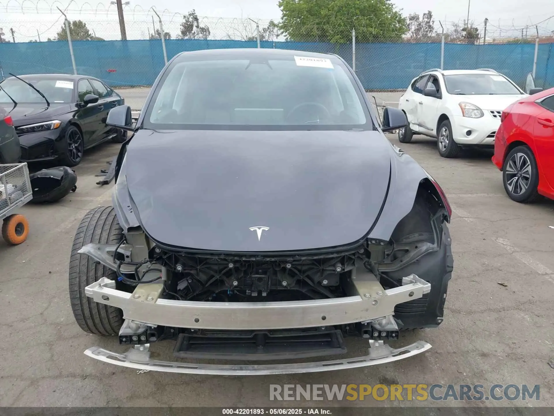 13 fotografías del automóvil dañado 5YJYGDEE1MF217929 TESLA MODEL Y 2021