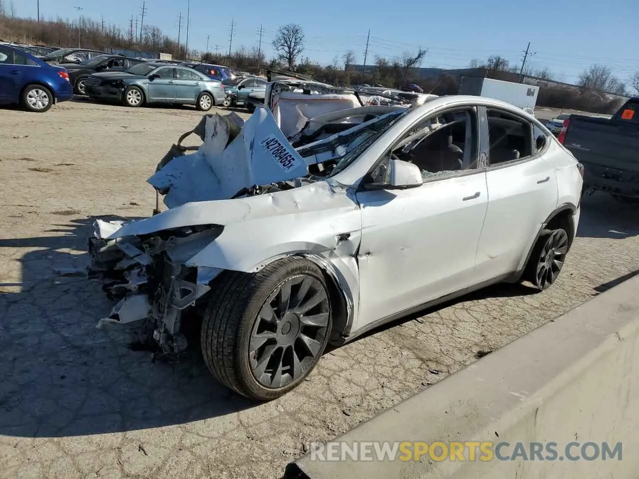 1 fotografías del automóvil dañado 5YJYGDEE1MF253992 TESLA MODEL Y 2021