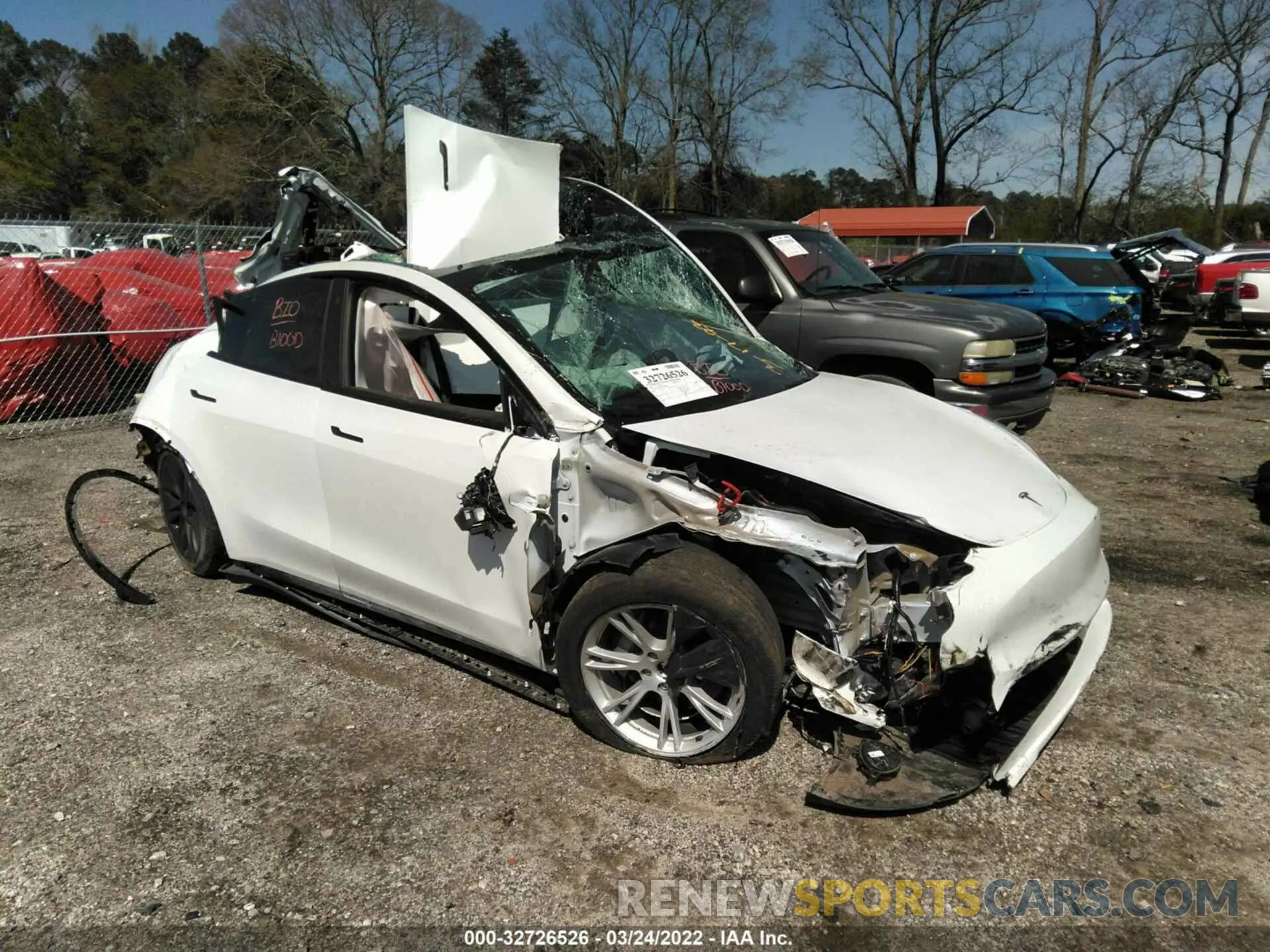 1 fotografías del automóvil dañado 5YJYGDEE1MF254429 TESLA MODEL Y 2021