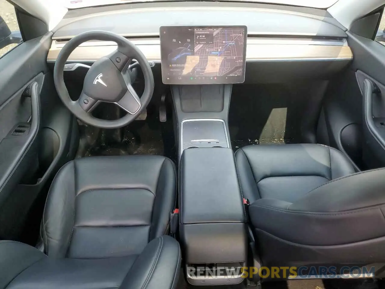8 fotografías del automóvil dañado 5YJYGDEE1MF263647 TESLA MODEL Y 2021