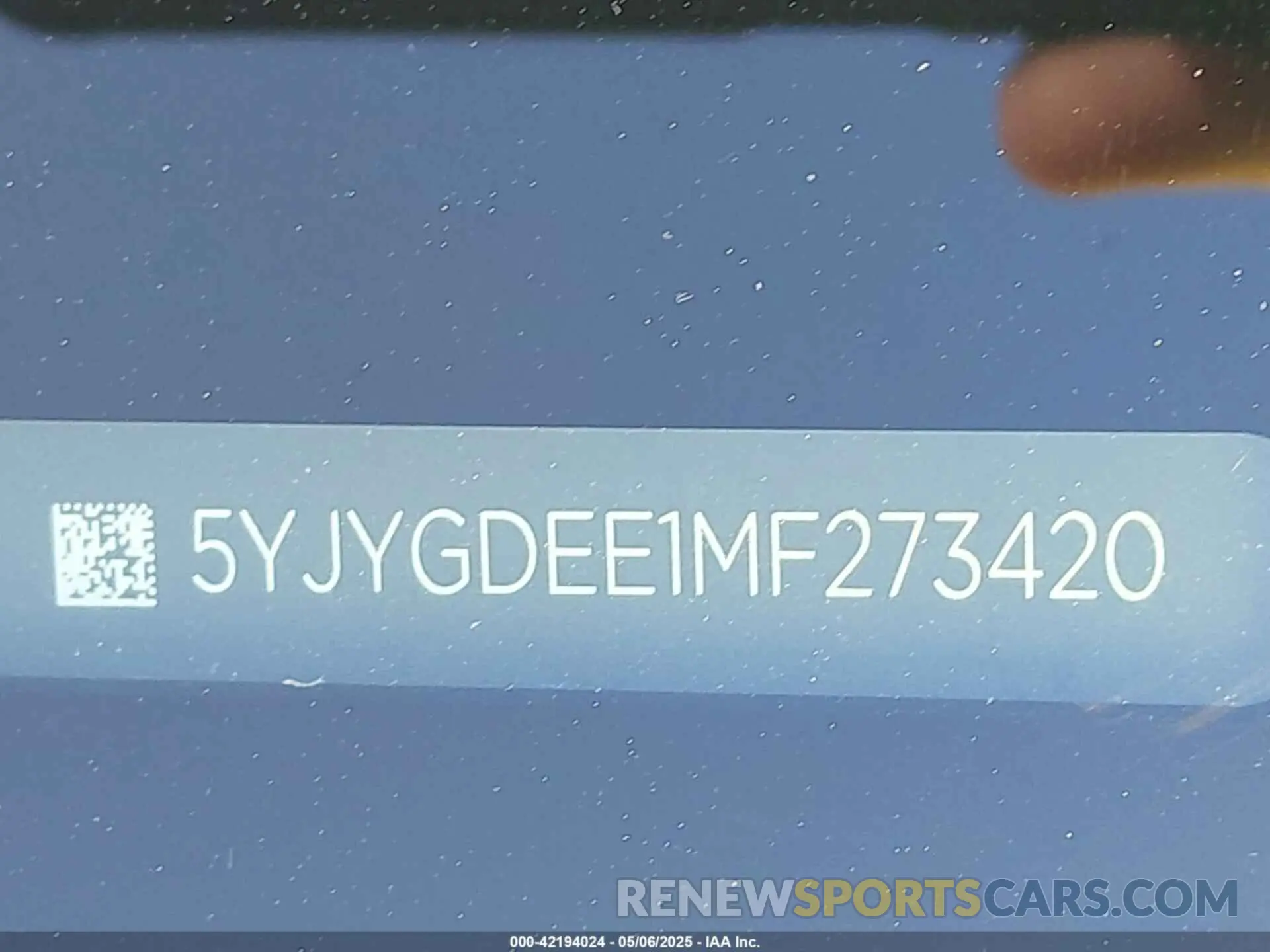 9 fotografías del automóvil dañado 5YJYGDEE1MF273420 TESLA MODEL Y 2021