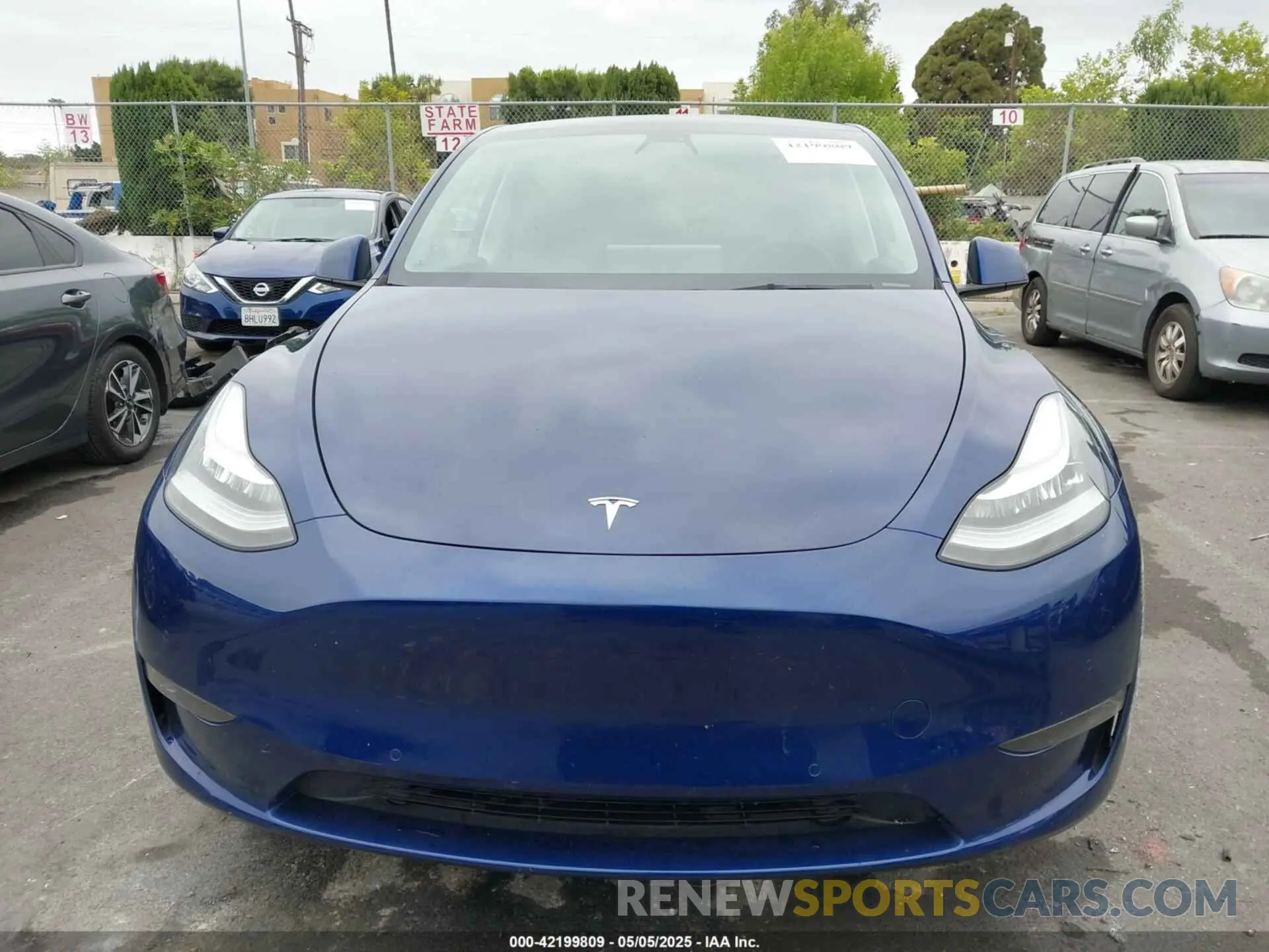 13 fotografías del automóvil dañado 5YJYGDEE1MF282196 TESLA MODEL Y 2021