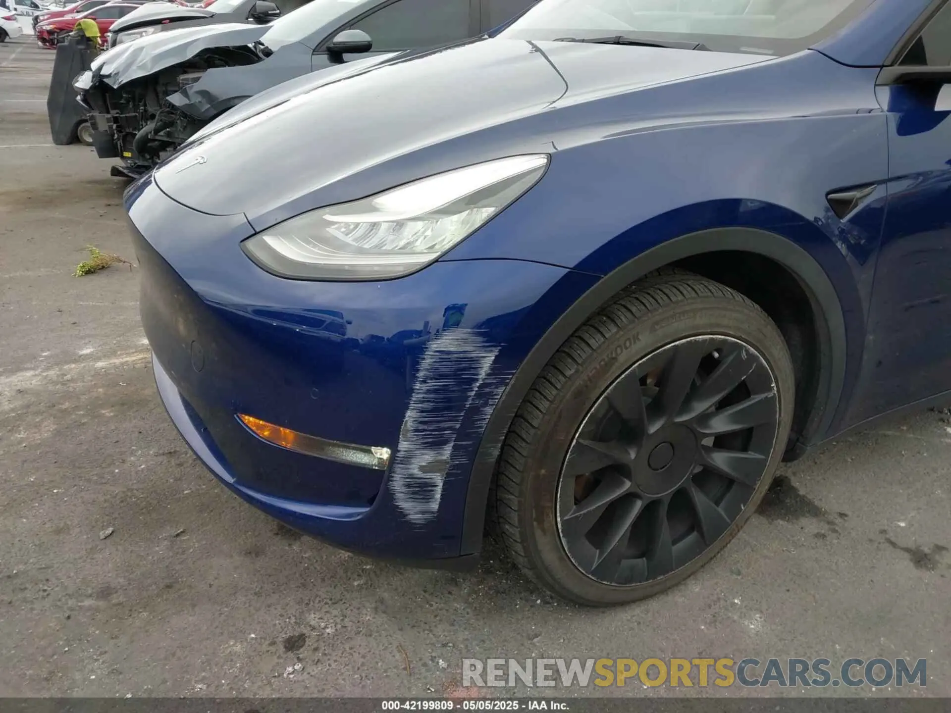 20 fotografías del automóvil dañado 5YJYGDEE1MF282196 TESLA MODEL Y 2021