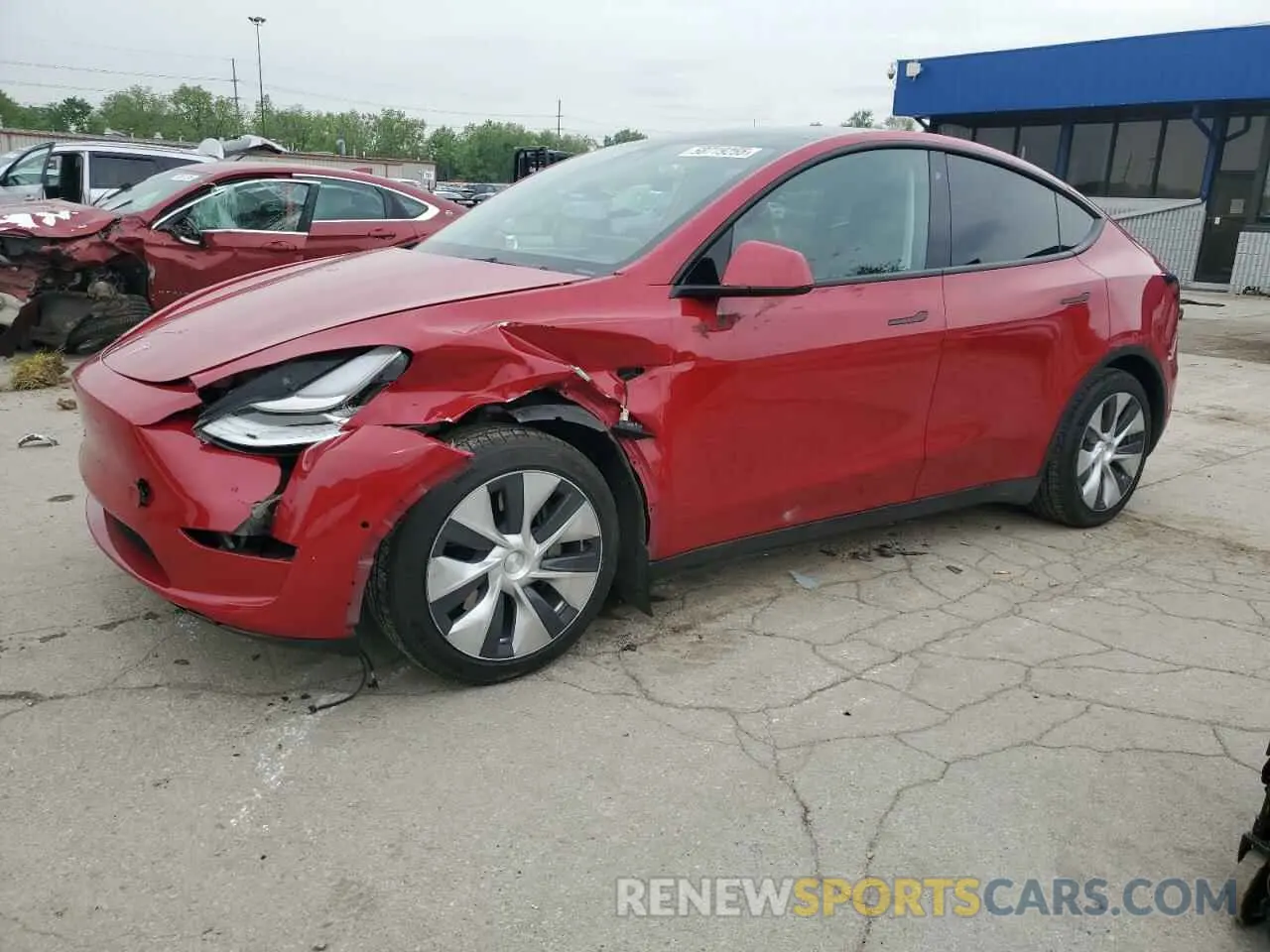 1 fotografías del automóvil dañado 5YJYGDEE1MF285454 TESLA MODEL Y 2021