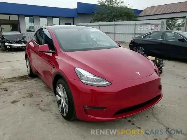 14 fotografías del automóvil dañado 5YJYGDEE1MF285454 TESLA MODEL Y 2021