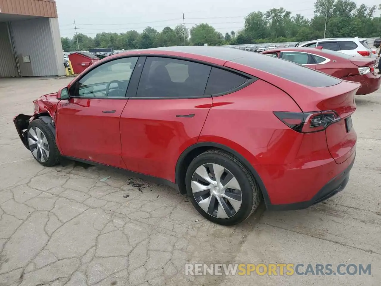 2 fotografías del automóvil dañado 5YJYGDEE1MF285454 TESLA MODEL Y 2021