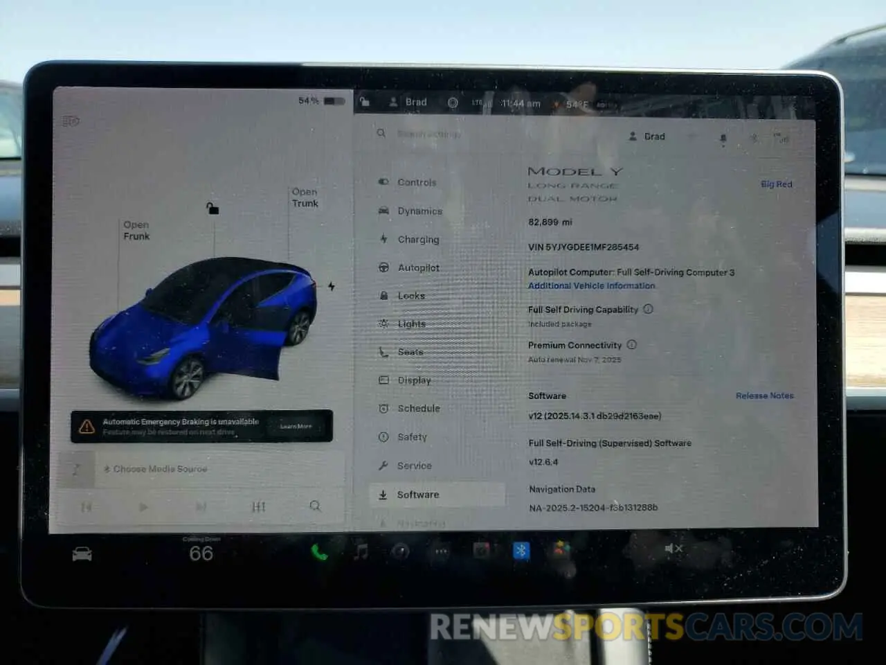 9 fotografías del automóvil dañado 5YJYGDEE1MF285454 TESLA MODEL Y 2021