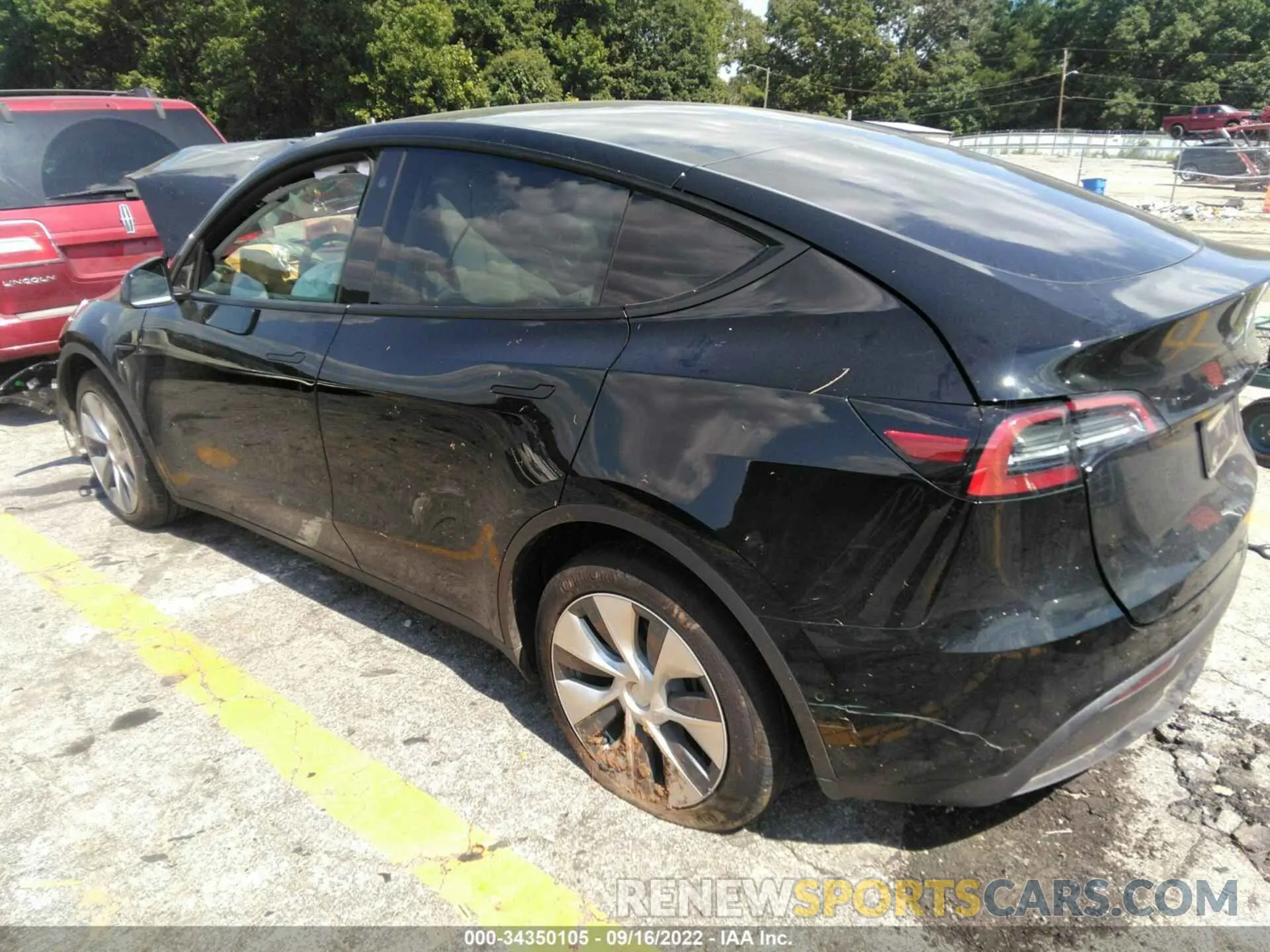 3 fotografías del automóvil dañado 5YJYGDEE1MF293604 TESLA MODEL Y 2021