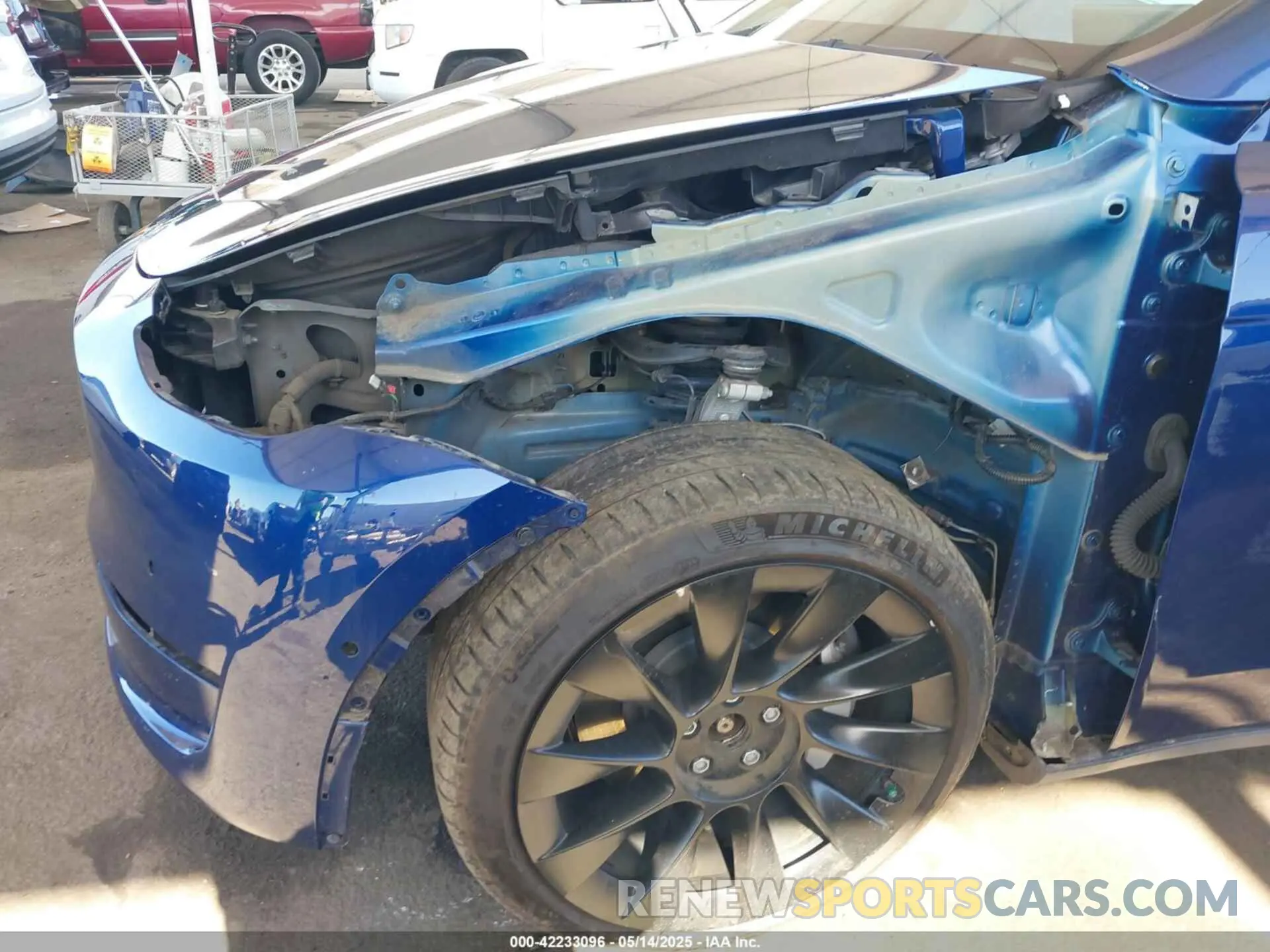 6 fotografías del automóvil dañado 5YJYGDEE1MF296454 TESLA MODEL Y 2021