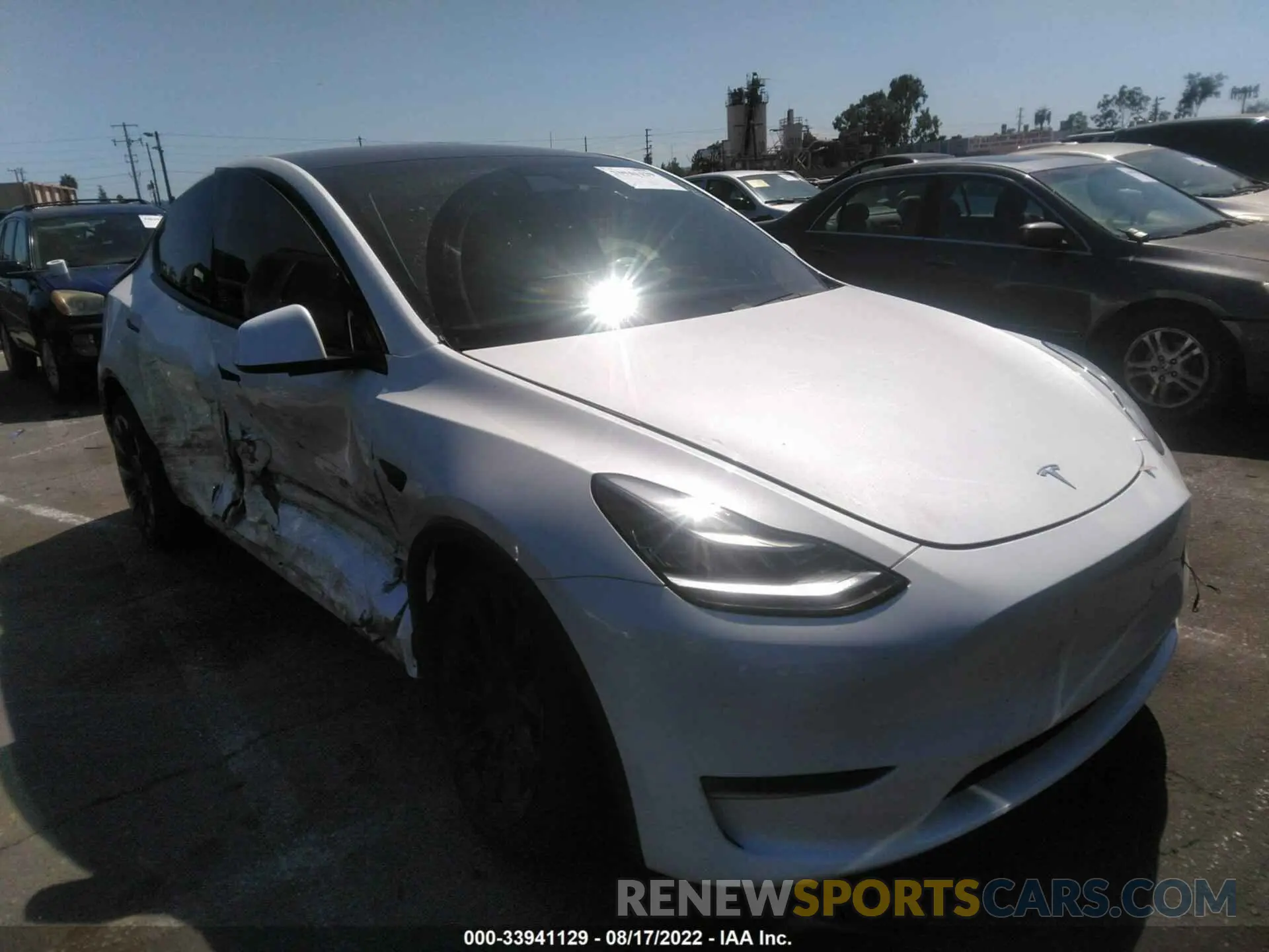 1 fotografías del automóvil dañado 5YJYGDEE2MF061352 TESLA MODEL Y 2021