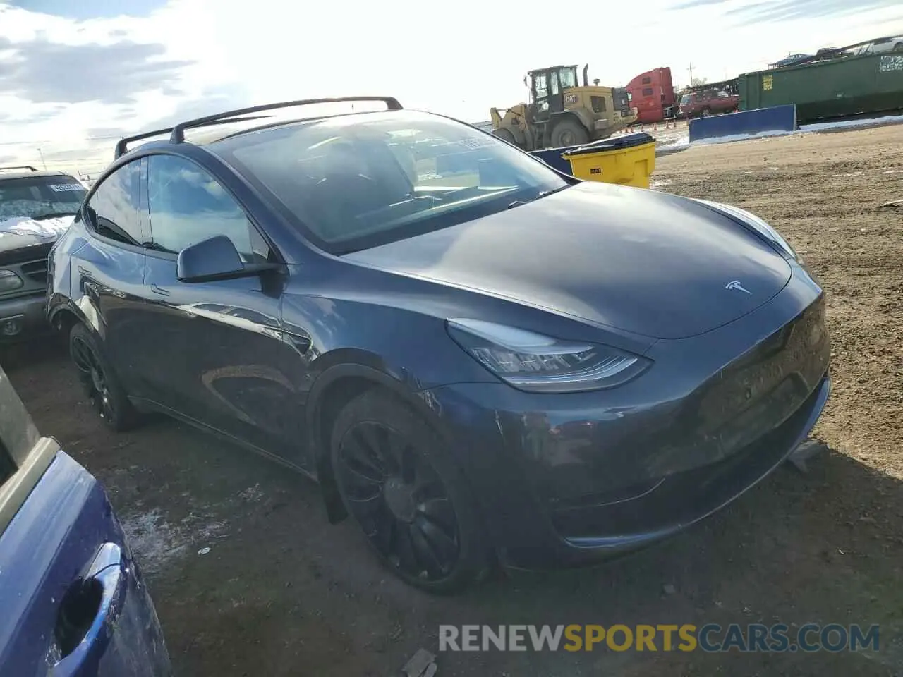 4 fotografías del automóvil dañado 5YJYGDEE2MF065398 TESLA MODEL Y 2021