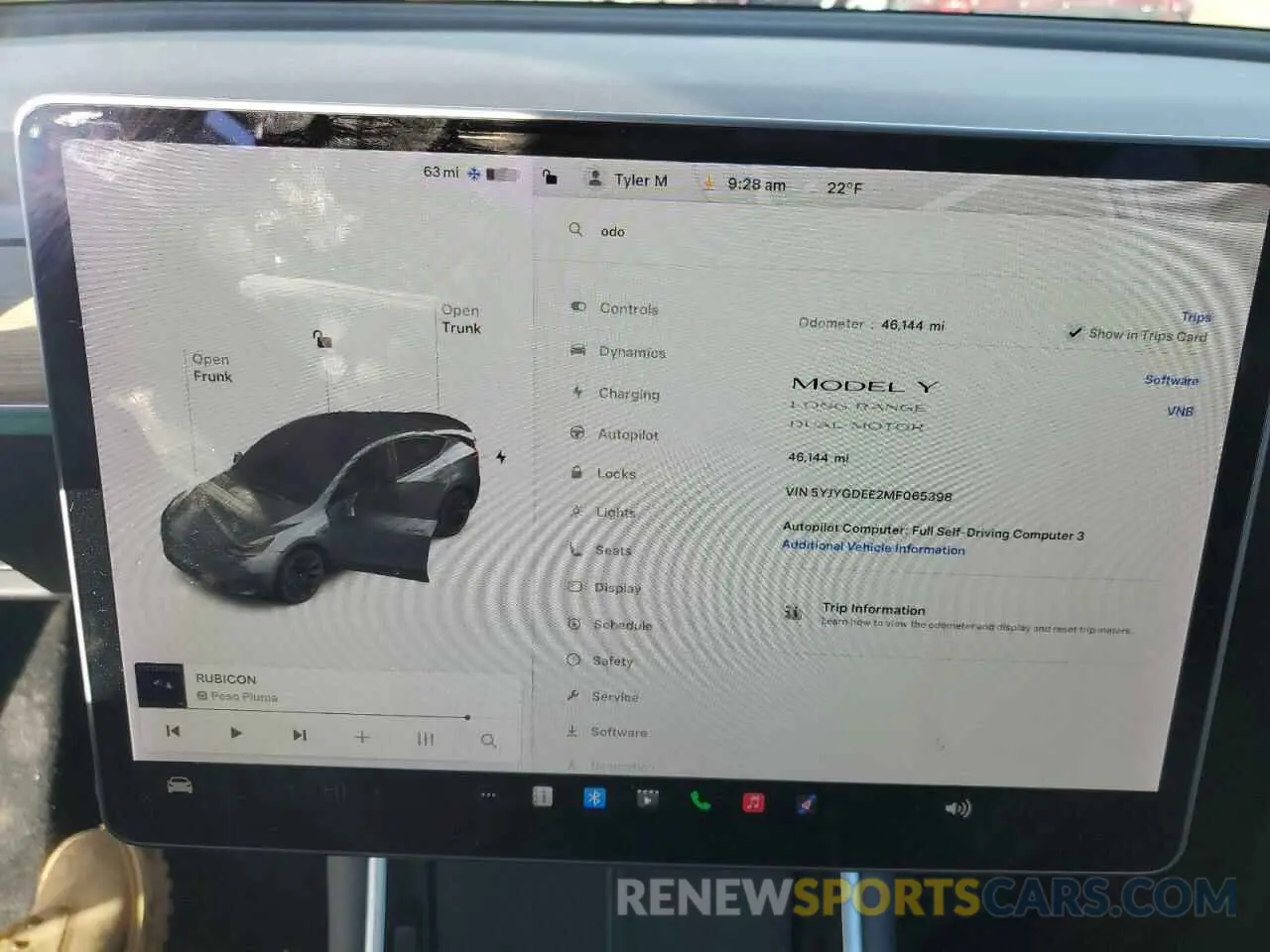 9 fotografías del automóvil dañado 5YJYGDEE2MF065398 TESLA MODEL Y 2021