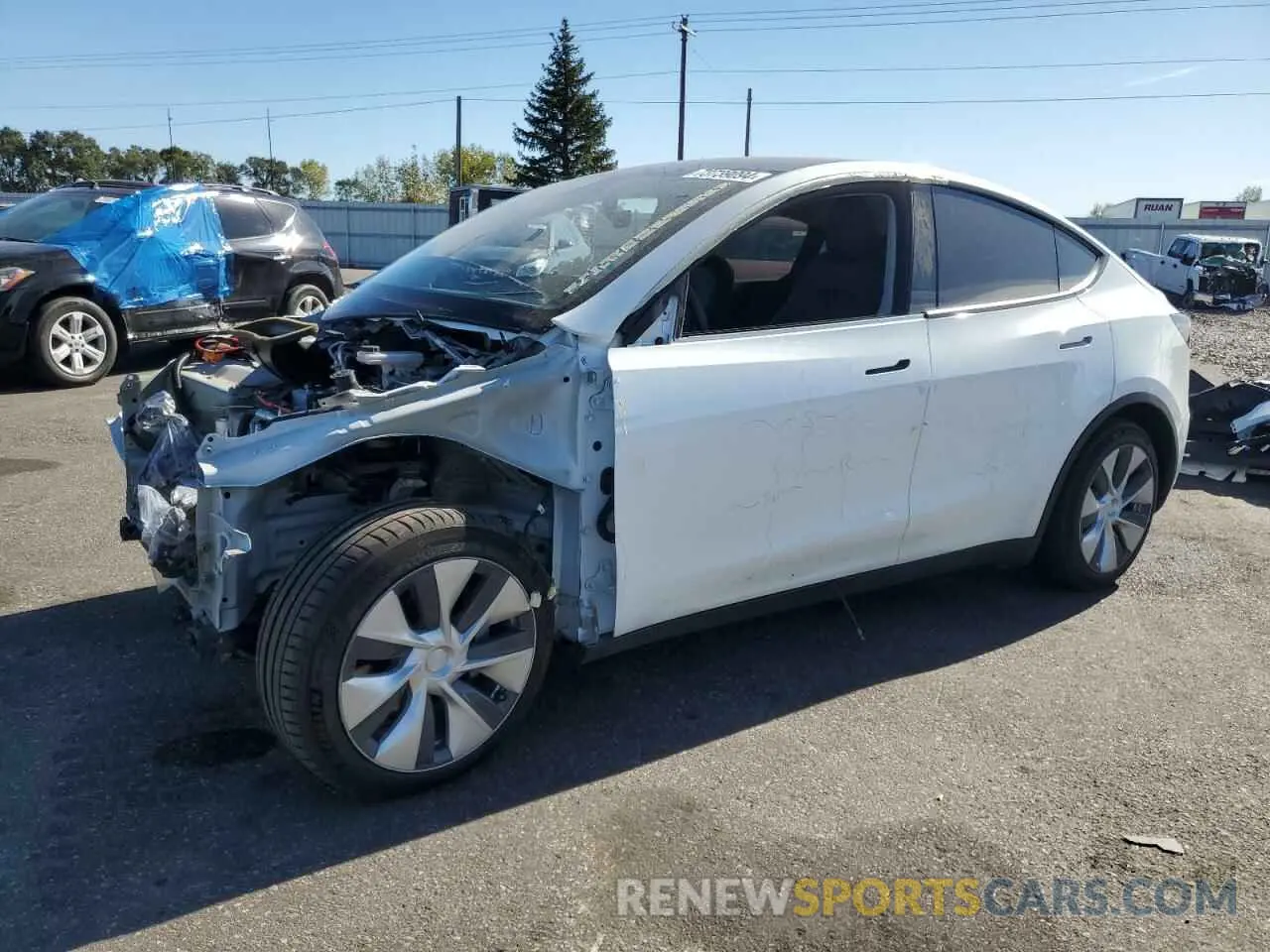 1 fotografías del automóvil dañado 5YJYGDEE2MF083240 TESLA MODEL Y 2021