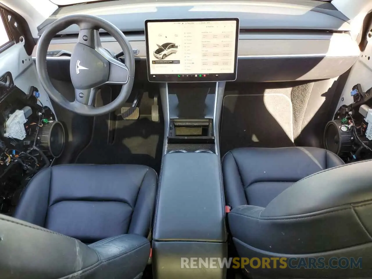 8 fotografías del automóvil dañado 5YJYGDEE2MF083240 TESLA MODEL Y 2021