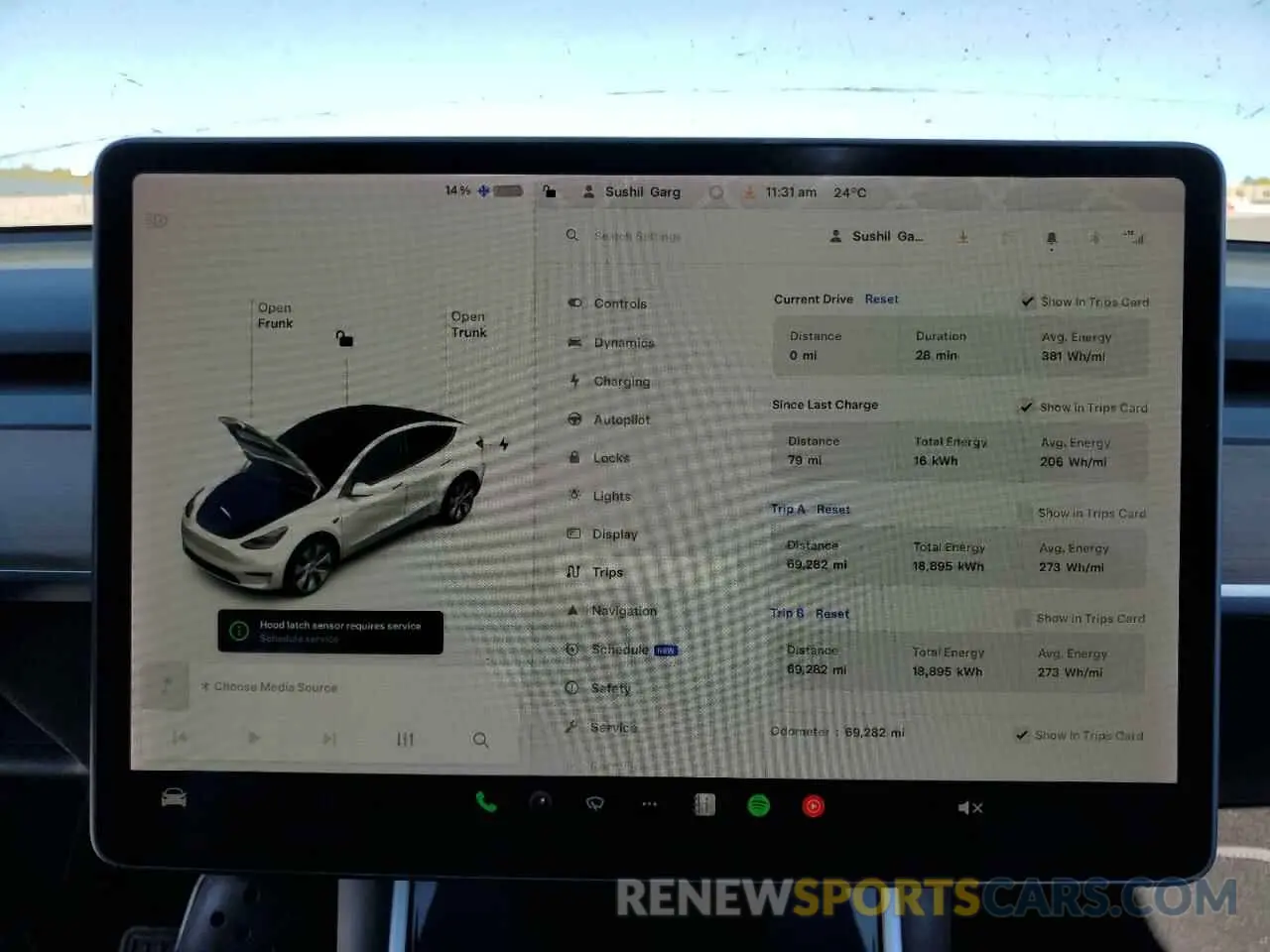 9 fotografías del automóvil dañado 5YJYGDEE2MF083240 TESLA MODEL Y 2021