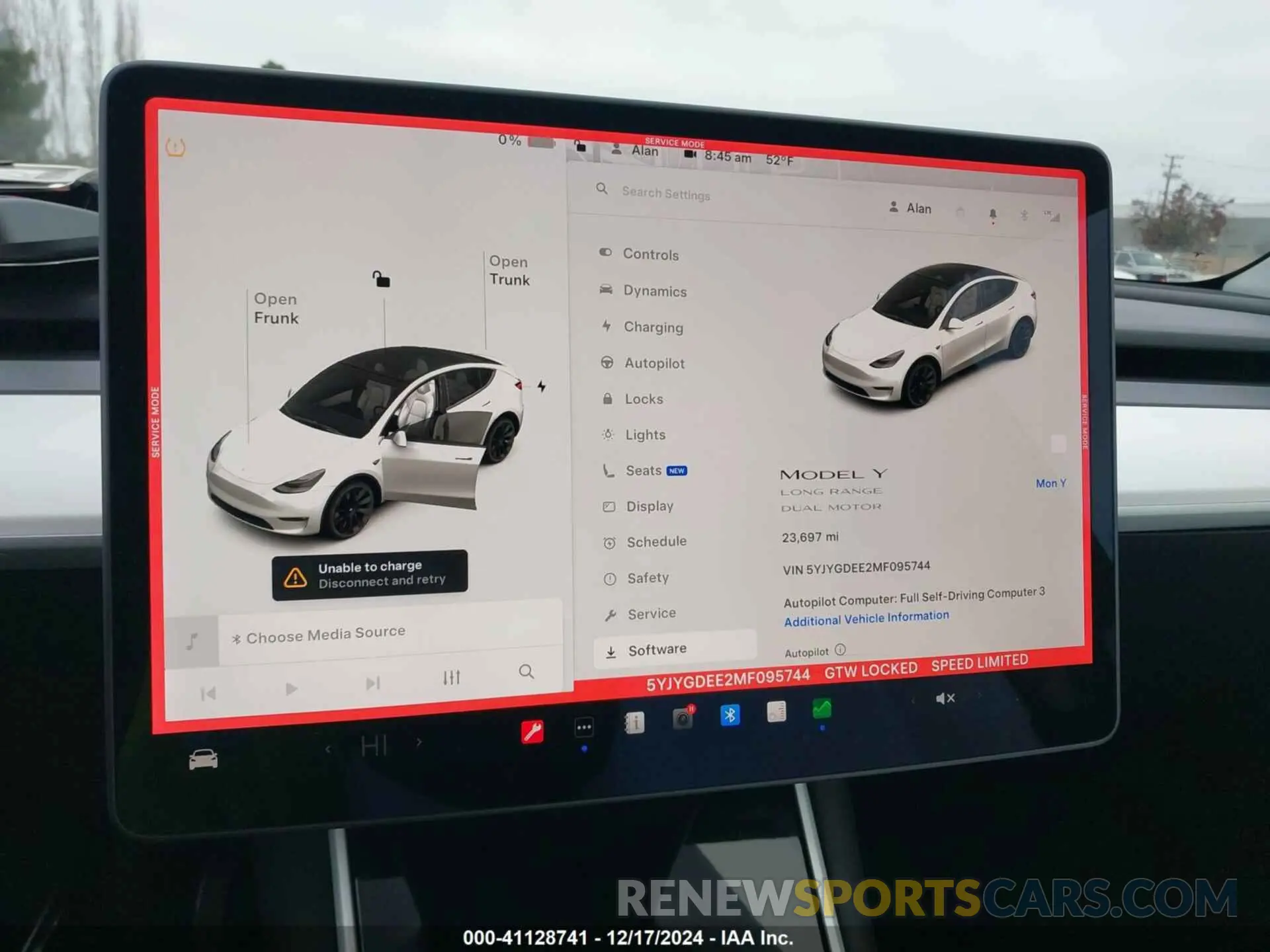 19 fotografías del automóvil dañado 5YJYGDEE2MF095744 TESLA MODEL Y 2021