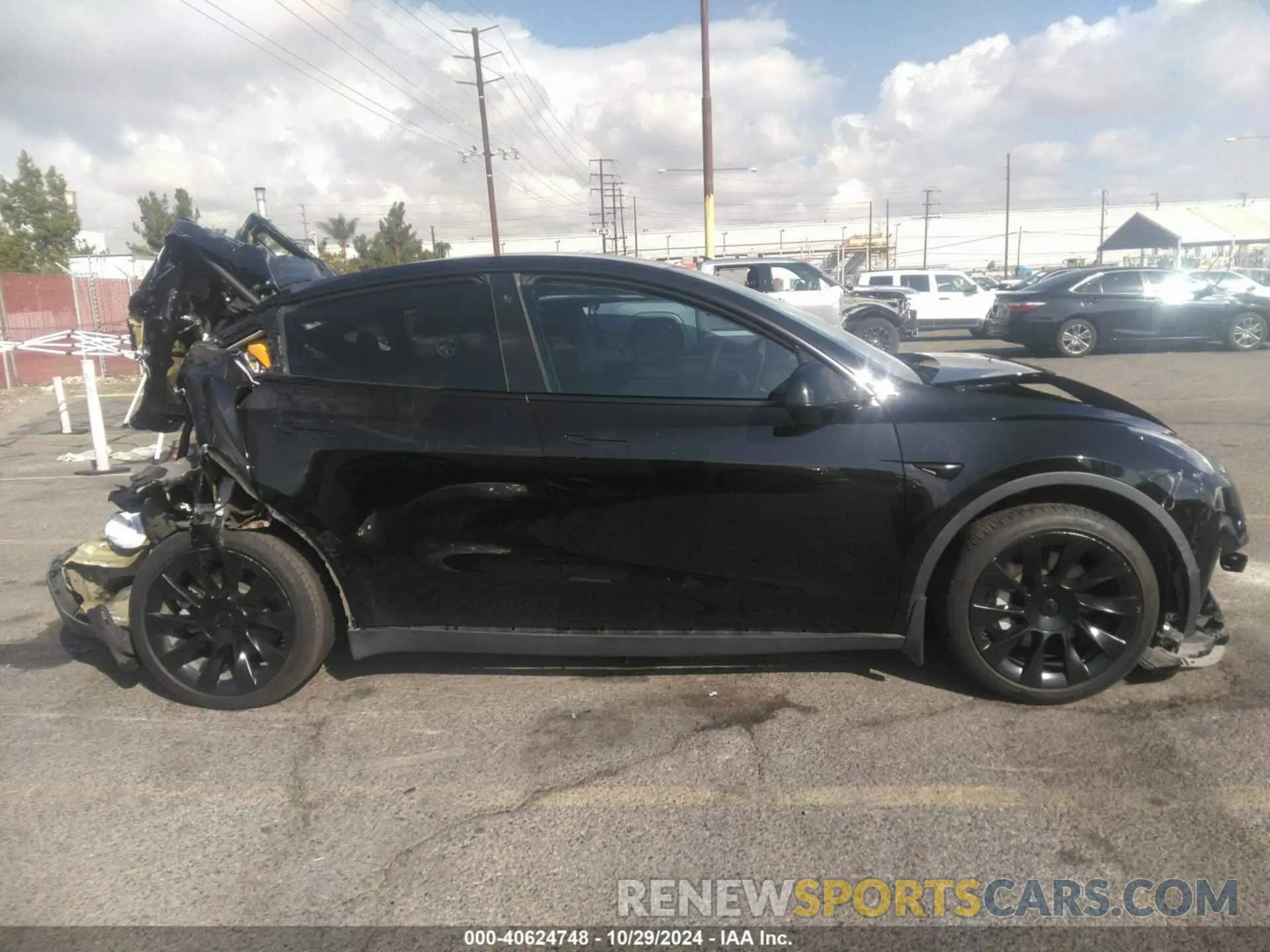 12 fotografías del automóvil dañado 5YJYGDEE2MF097624 TESLA MODEL Y 2021