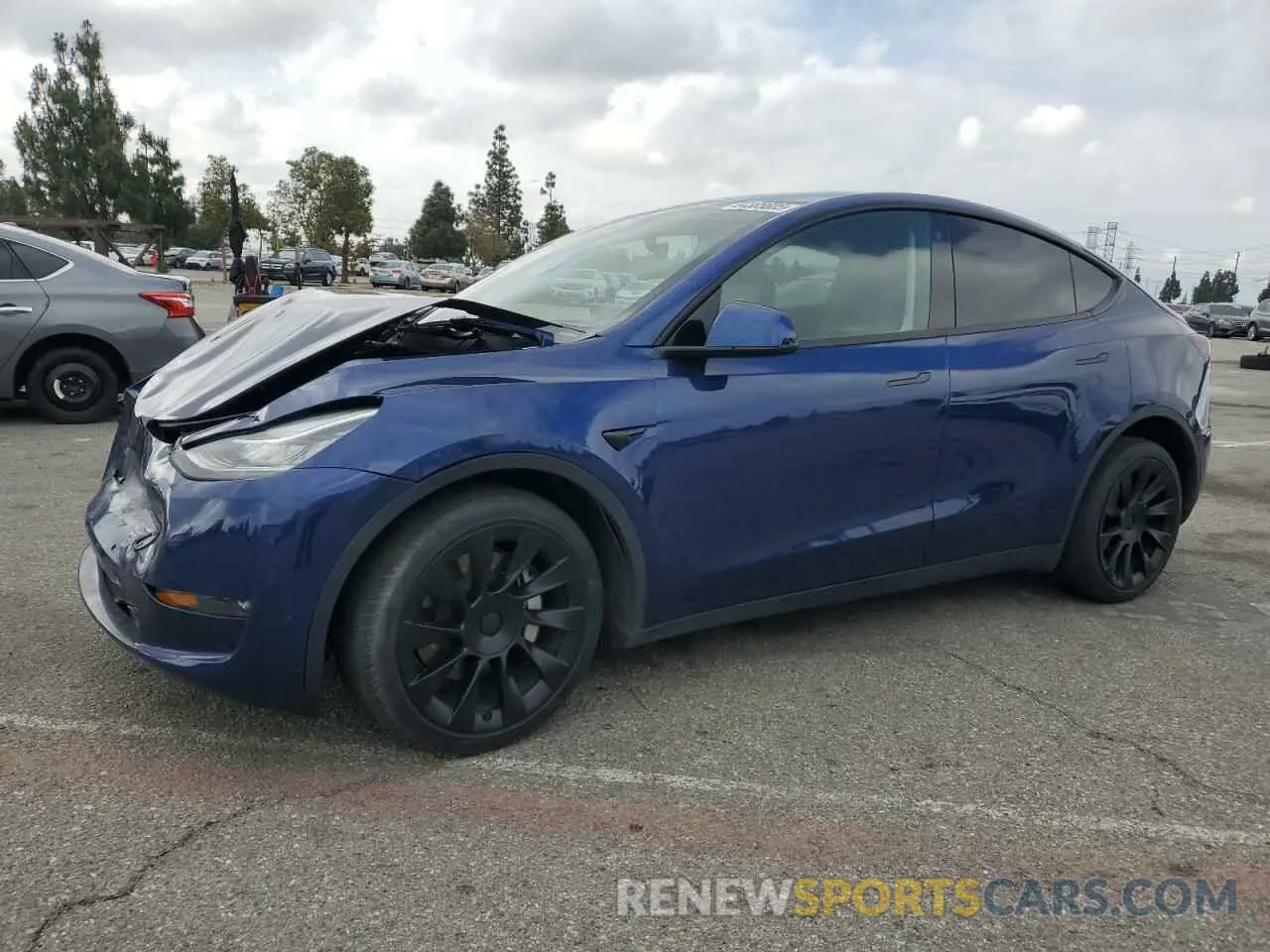 1 fotografías del automóvil dañado 5YJYGDEE2MF207913 TESLA MODEL Y 2021