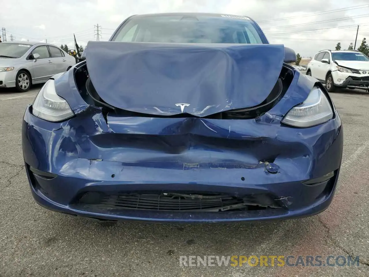 5 fotografías del automóvil dañado 5YJYGDEE2MF207913 TESLA MODEL Y 2021