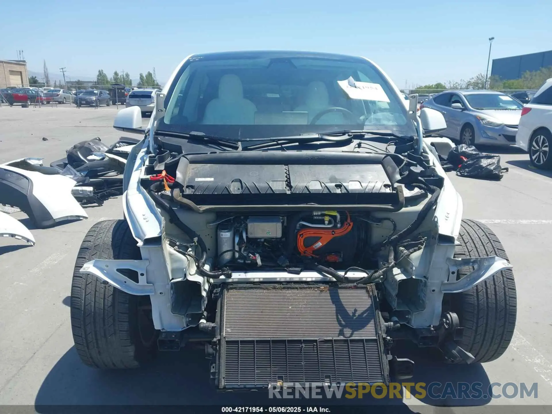 13 fotografías del automóvil dañado 5YJYGDEE2MF225098 TESLA MODEL Y 2021