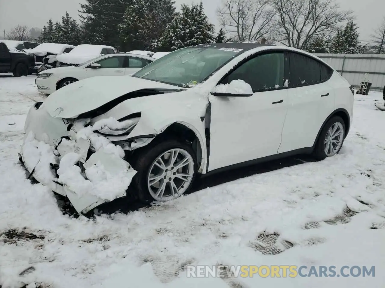 1 fotografías del automóvil dañado 5YJYGDEE2MF233248 TESLA MODEL Y 2021