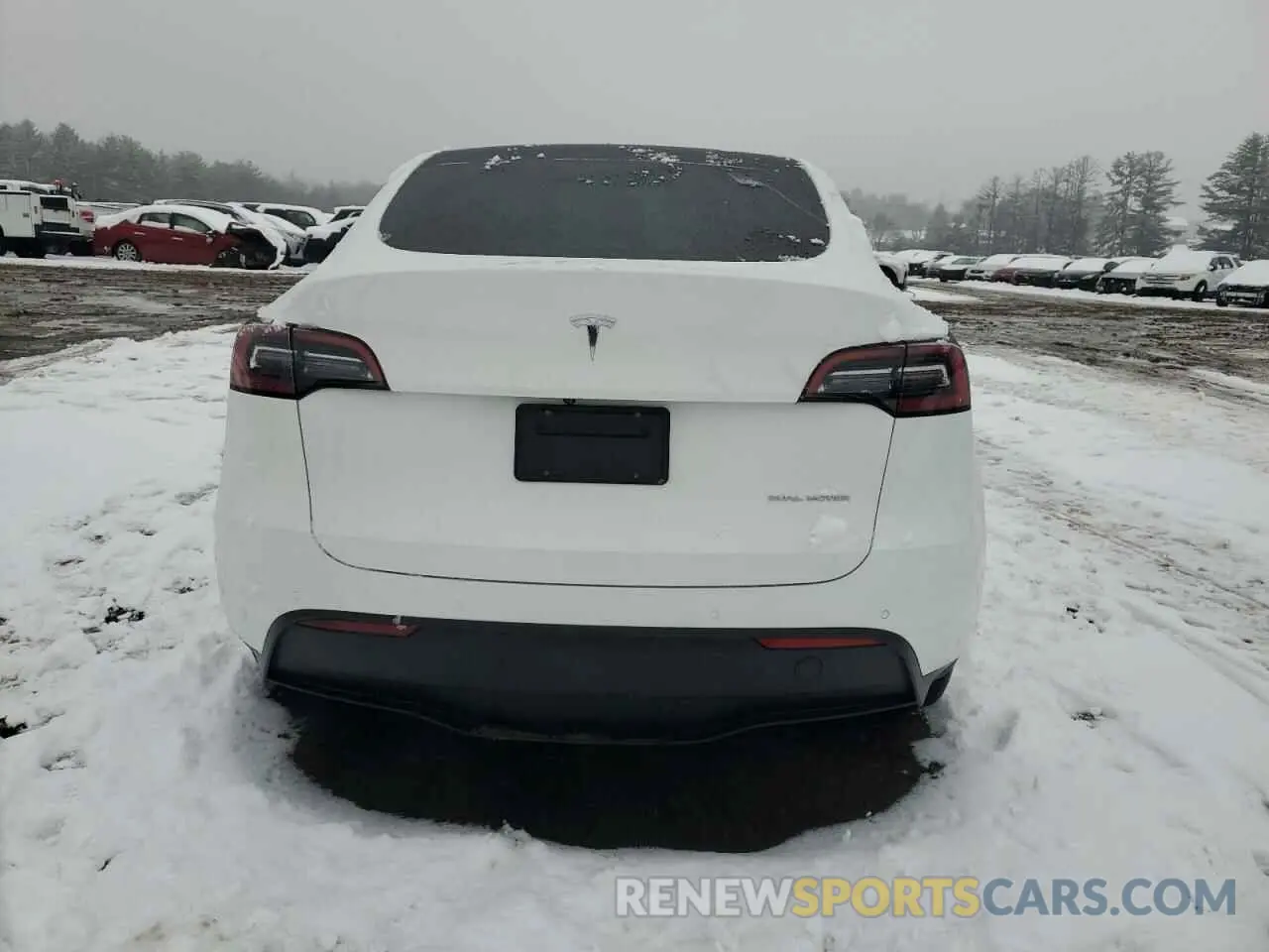 6 fotografías del automóvil dañado 5YJYGDEE2MF233248 TESLA MODEL Y 2021