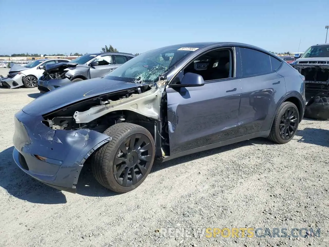 1 fotografías del automóvil dañado 5YJYGDEE2MF296446 TESLA MODEL Y 2021