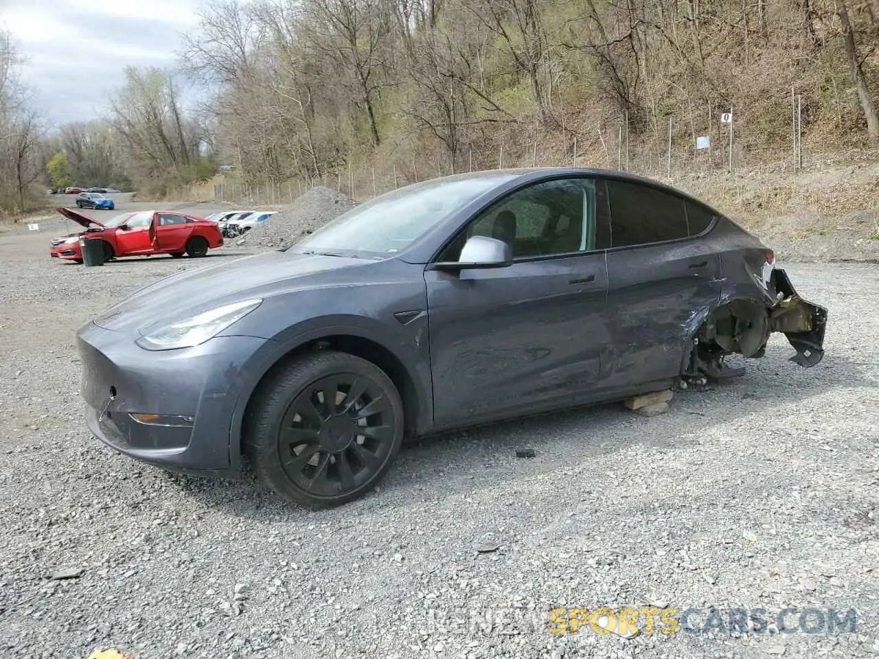 1 fotografías del automóvil dañado 5YJYGDEE3MF064762 TESLA MODEL Y 2021