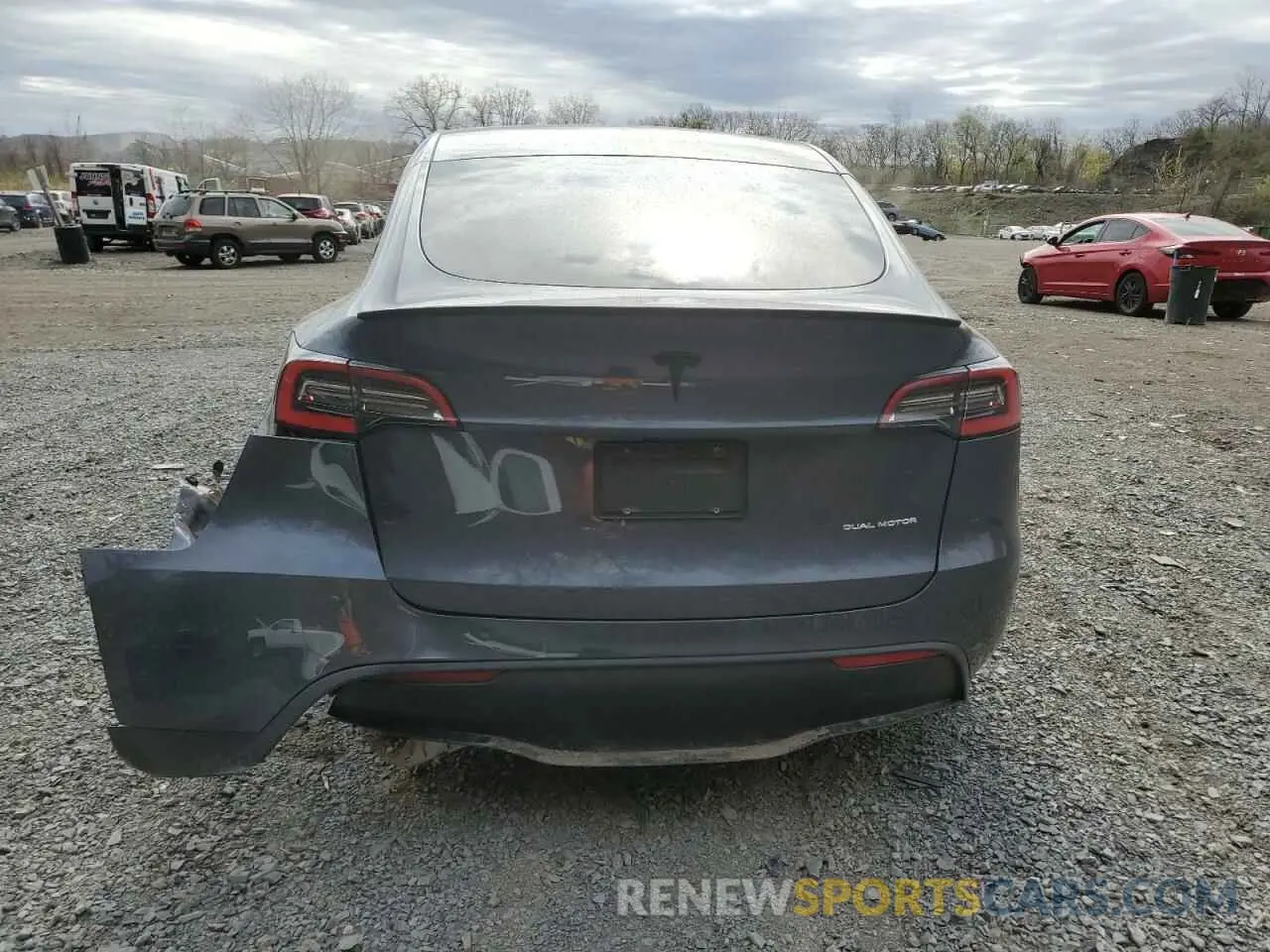 6 fotografías del automóvil dañado 5YJYGDEE3MF064762 TESLA MODEL Y 2021