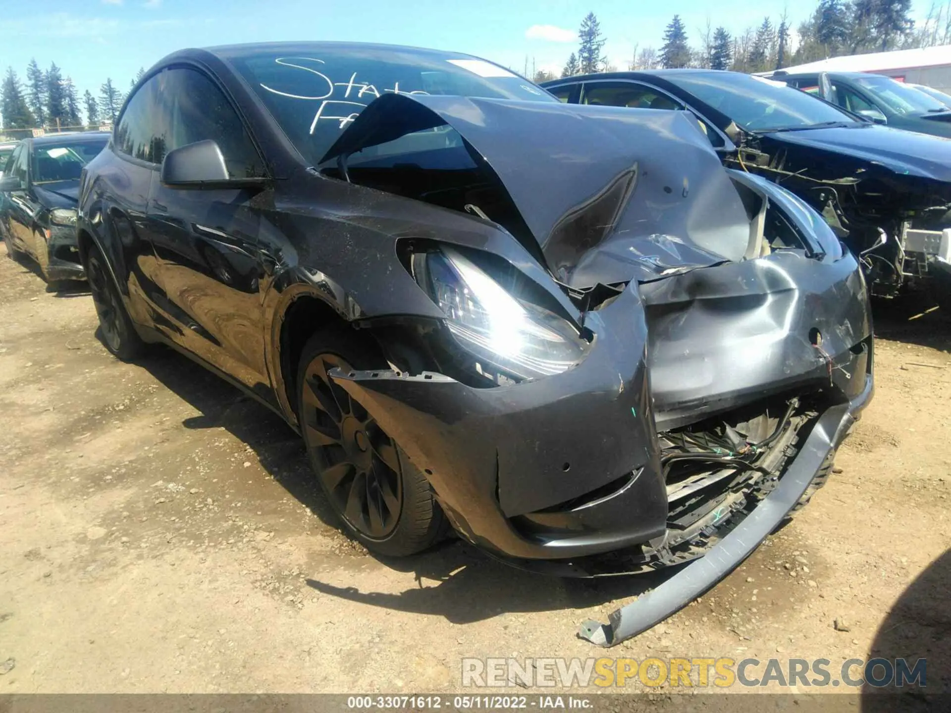 1 fotografías del automóvil dañado 5YJYGDEE3MF073817 TESLA MODEL Y 2021