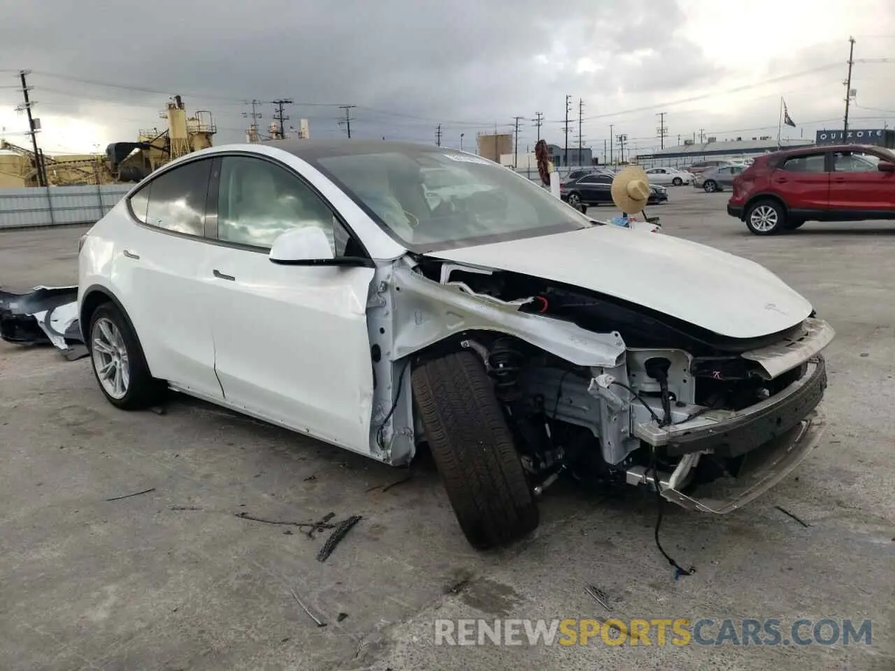 1 fotografías del automóvil dañado 5YJYGDEE3MF075499 TESLA MODEL Y 2021