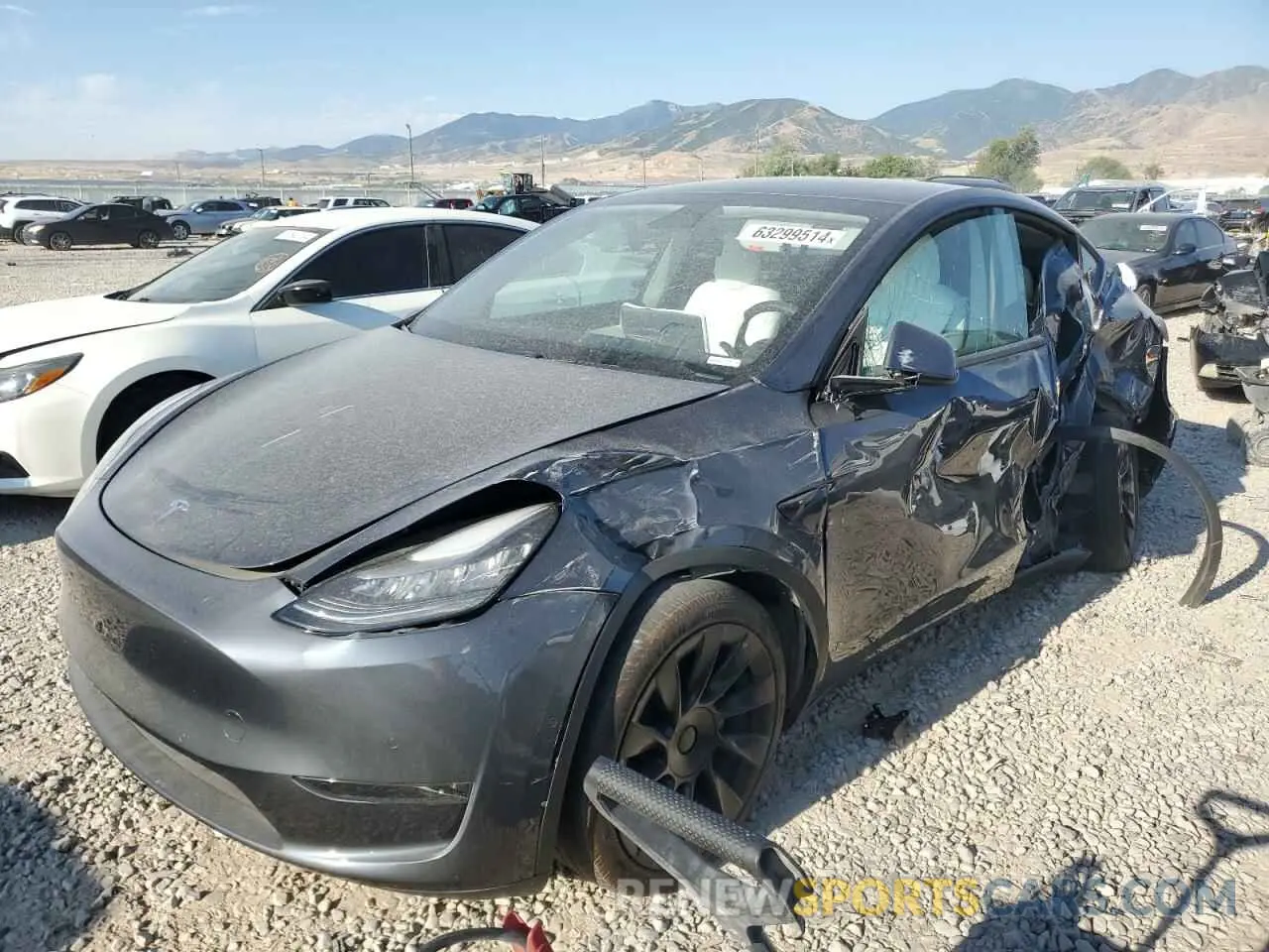 1 fotografías del automóvil dañado 5YJYGDEE3MF075535 TESLA MODEL Y 2021