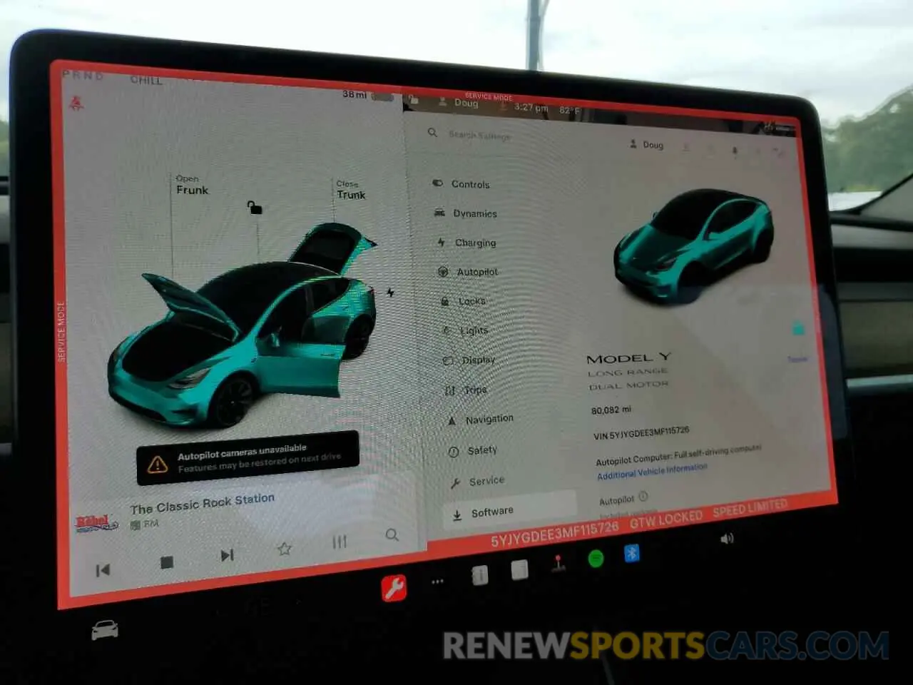 9 fotografías del automóvil dañado 5YJYGDEE3MF115726 TESLA MODEL Y 2021