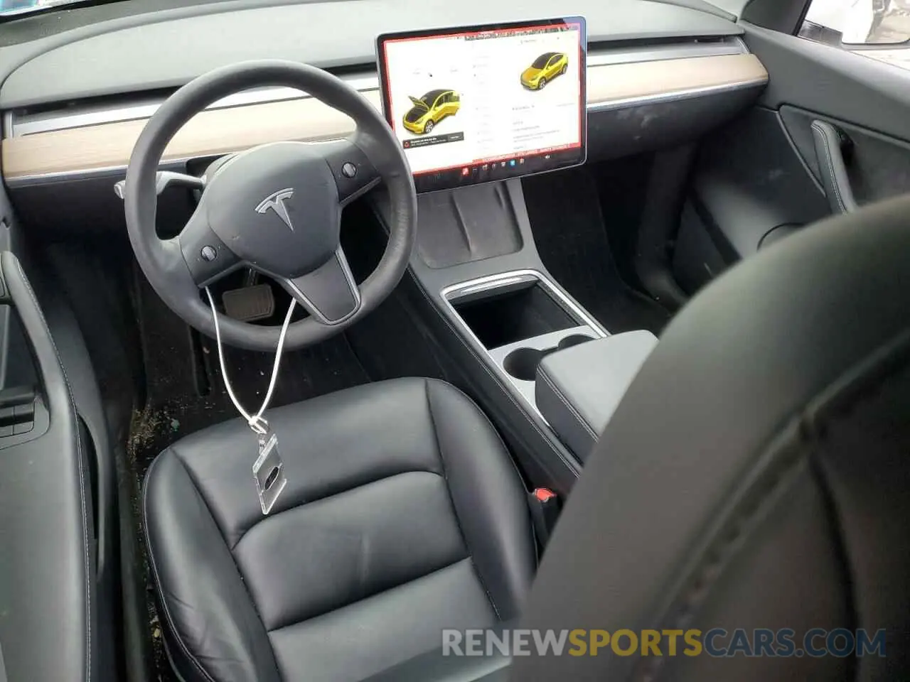 8 fotografías del automóvil dañado 5YJYGDEE3MF140724 TESLA MODEL Y 2021