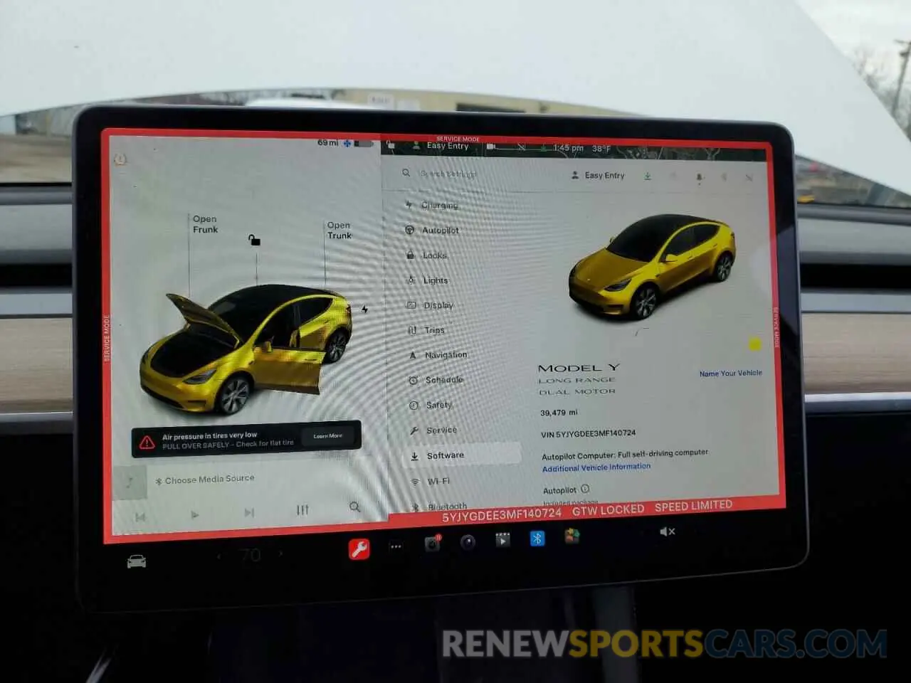 9 fotografías del automóvil dañado 5YJYGDEE3MF140724 TESLA MODEL Y 2021