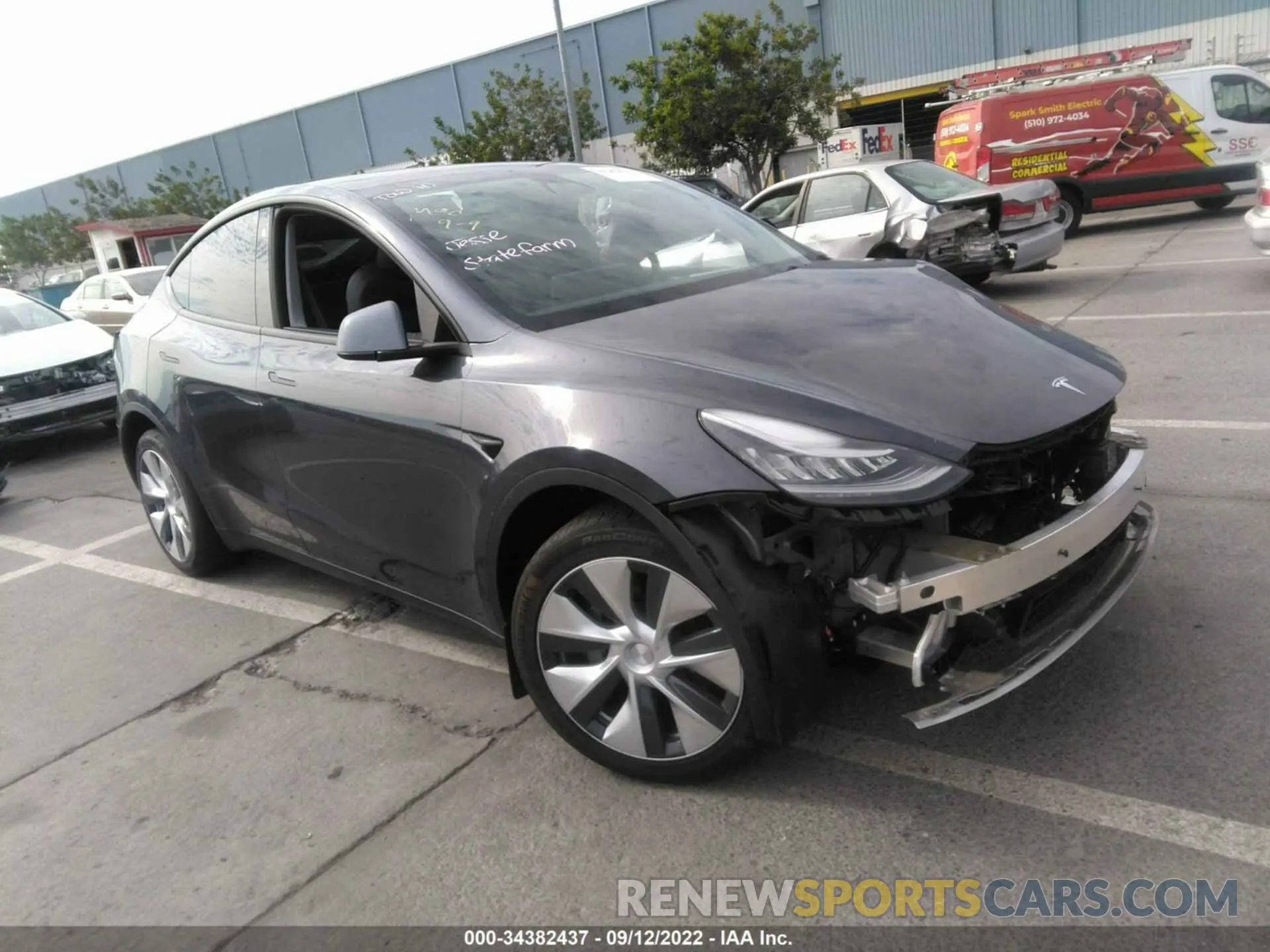 1 fotografías del automóvil dañado 5YJYGDEE3MF146328 TESLA MODEL Y 2021