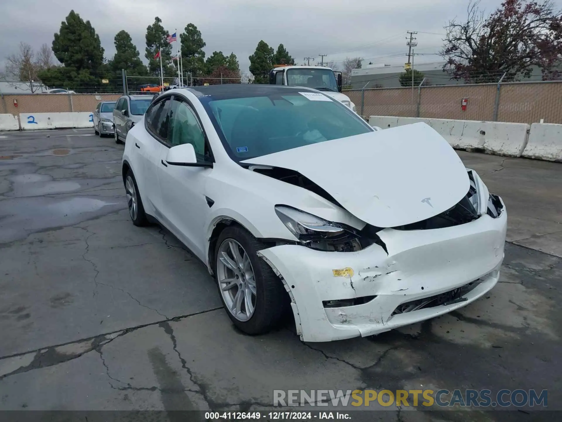 1 fotografías del automóvil dañado 5YJYGDEE3MF160925 TESLA MODEL Y 2021