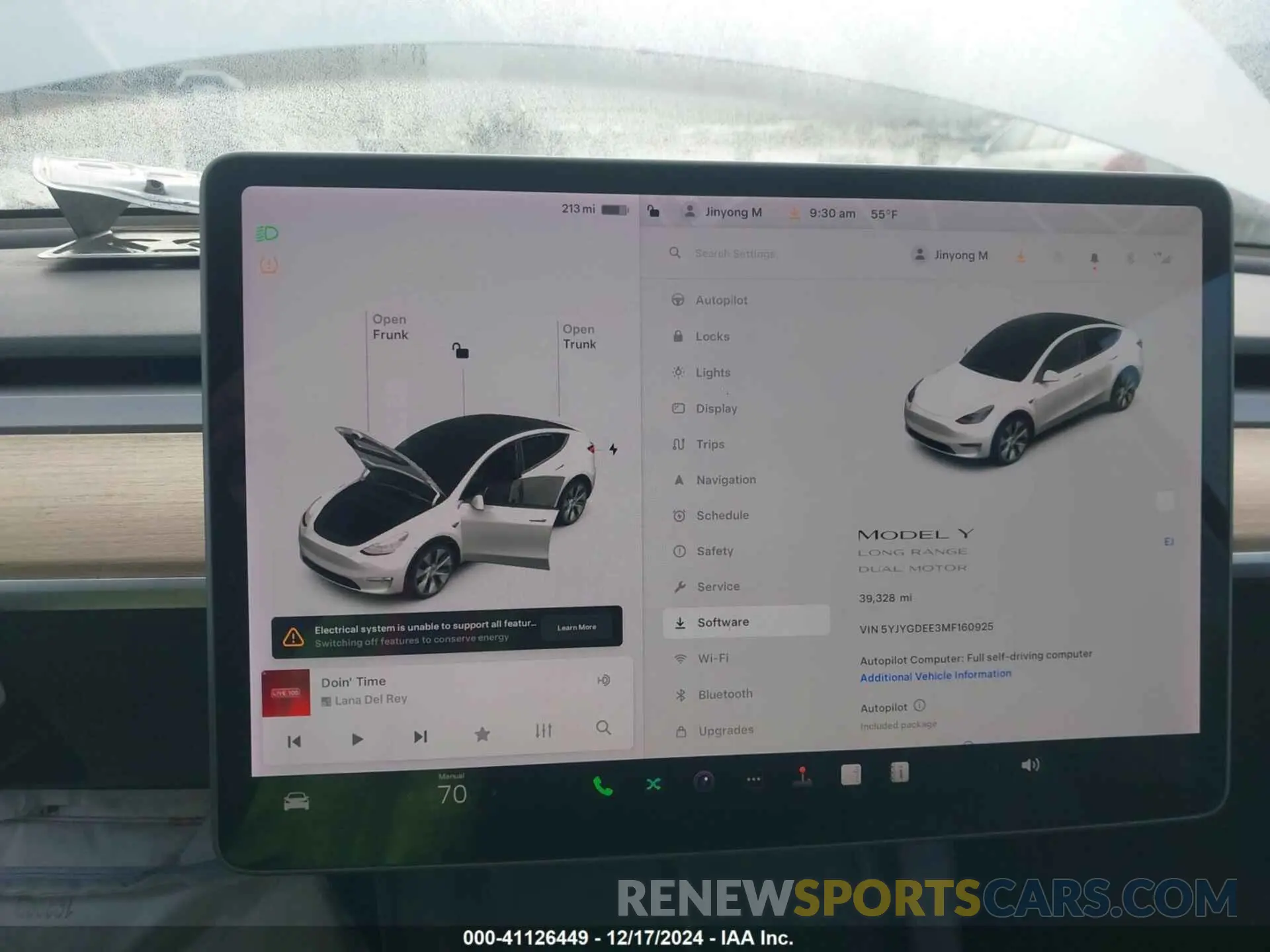 17 fotografías del automóvil dañado 5YJYGDEE3MF160925 TESLA MODEL Y 2021