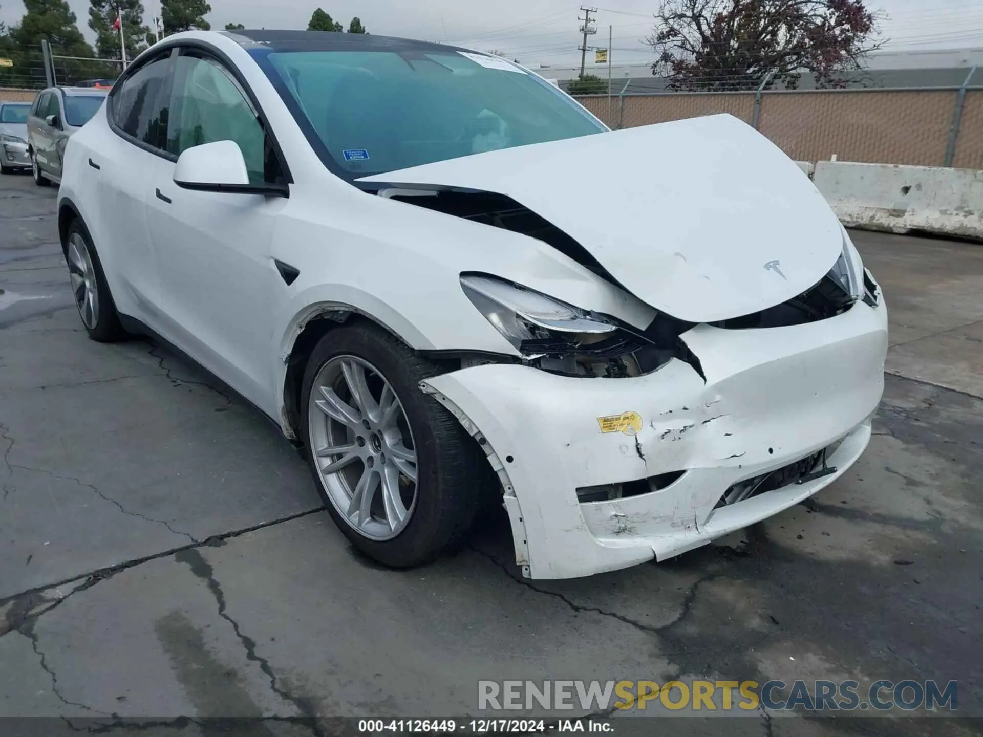 18 fotografías del automóvil dañado 5YJYGDEE3MF160925 TESLA MODEL Y 2021