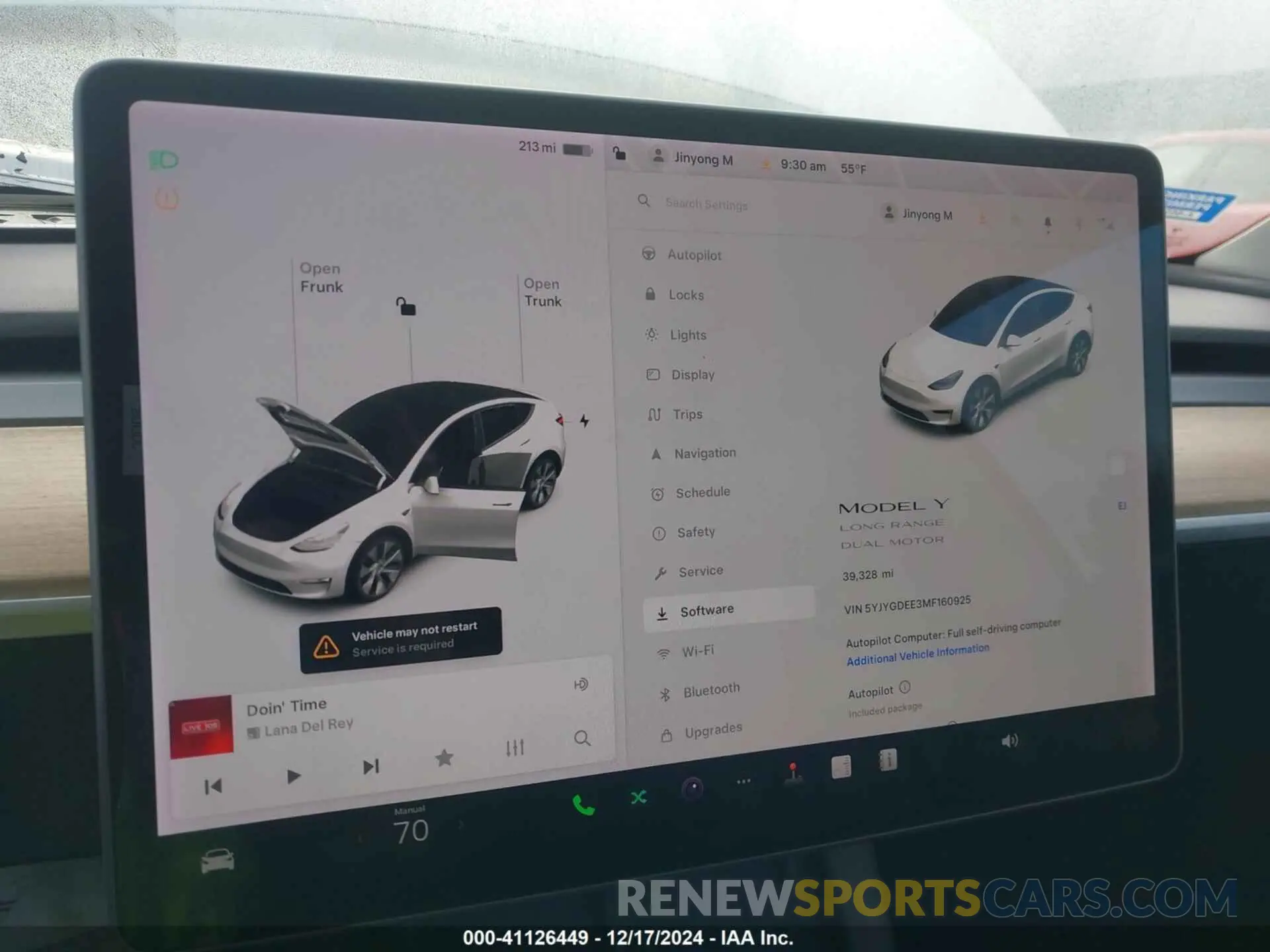 7 fotografías del automóvil dañado 5YJYGDEE3MF160925 TESLA MODEL Y 2021