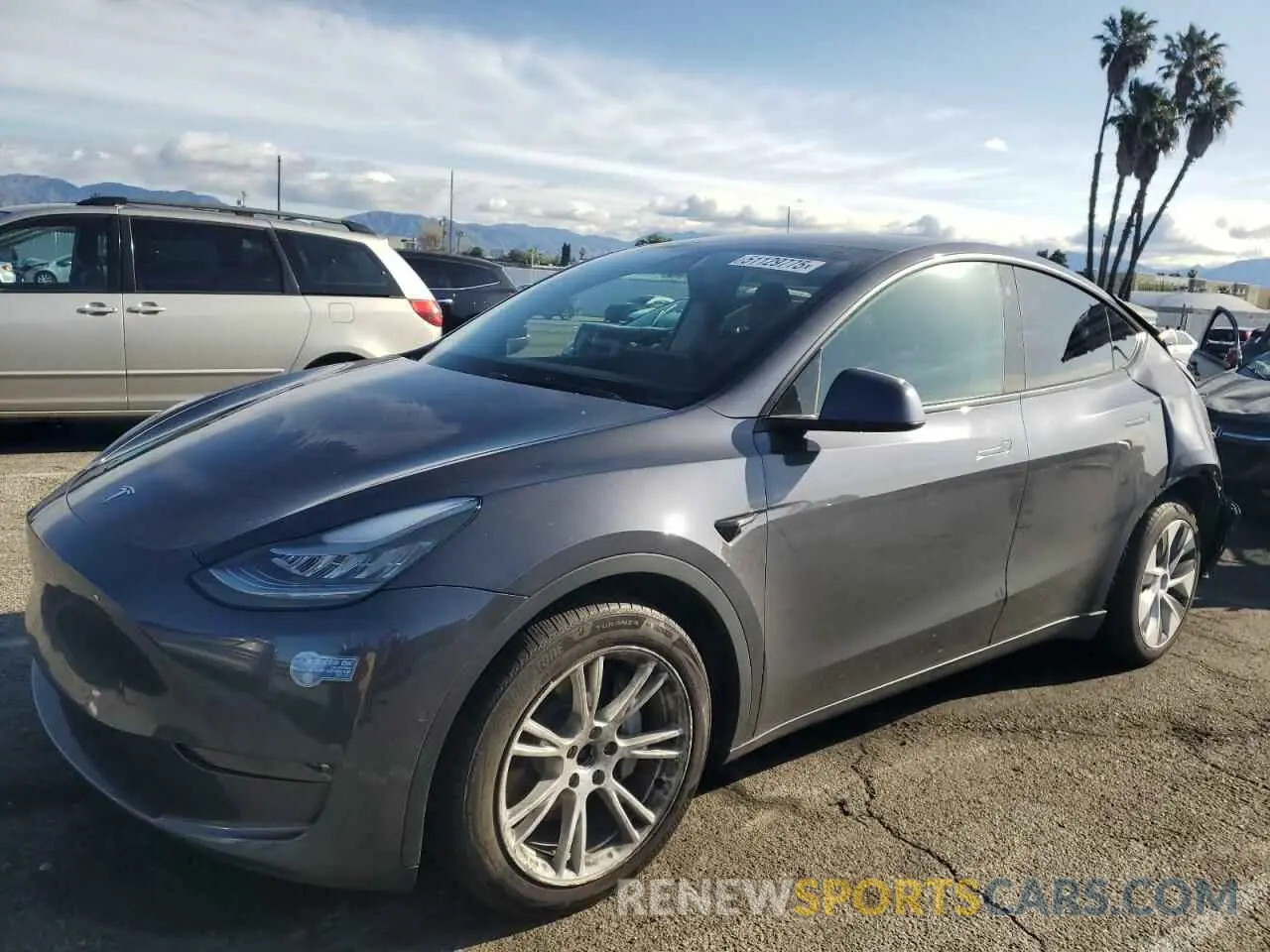 1 fotografías del automóvil dañado 5YJYGDEE3MF161542 TESLA MODEL Y 2021