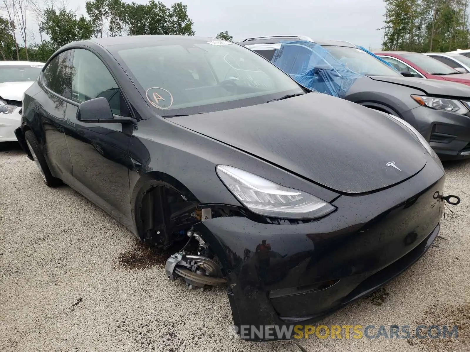 1 fotografías del automóvil dañado 5YJYGDEE3MF190832 TESLA MODEL Y 2021