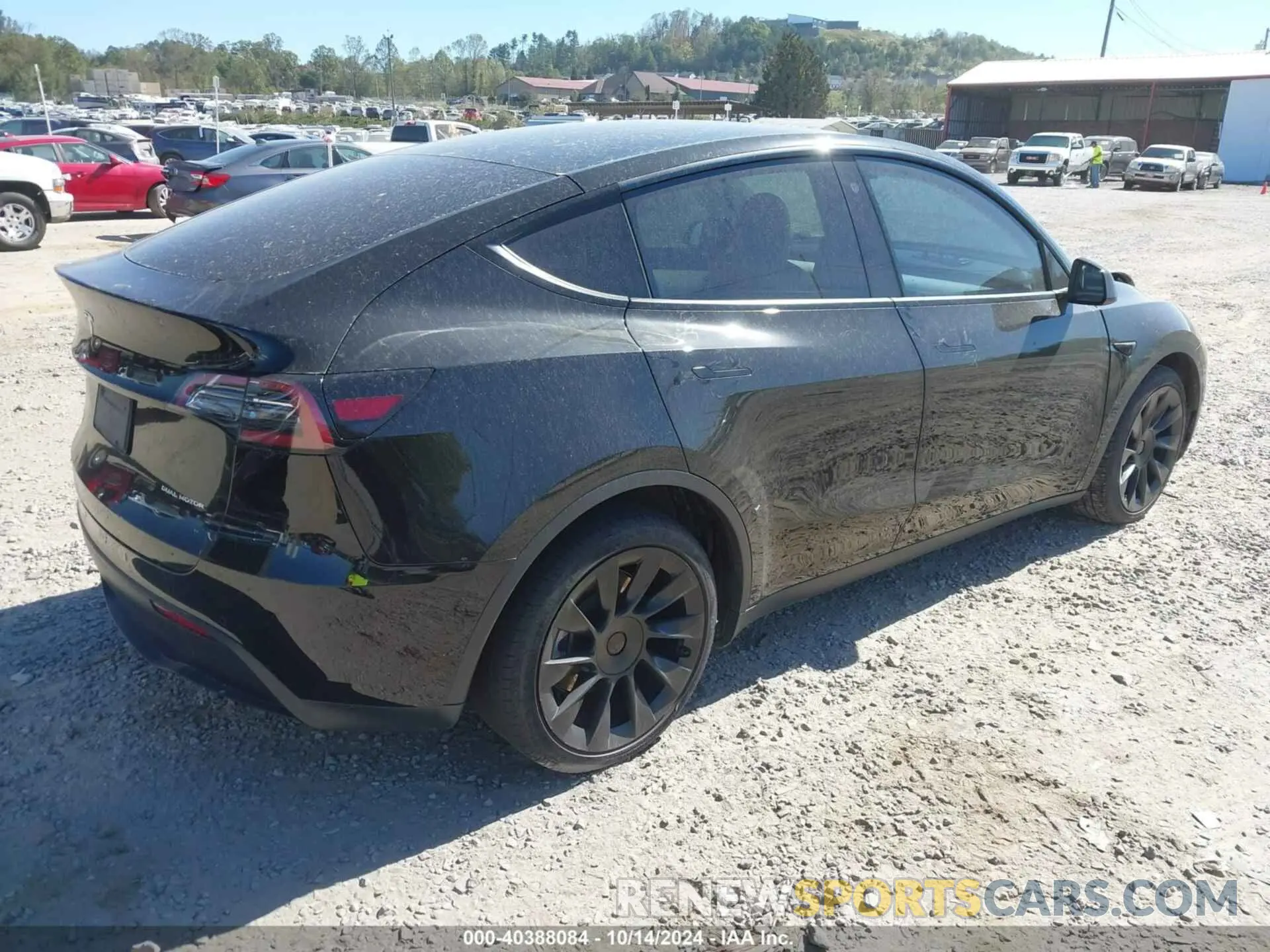 4 fotografías del automóvil dañado 5YJYGDEE3MF248485 TESLA MODEL Y 2021