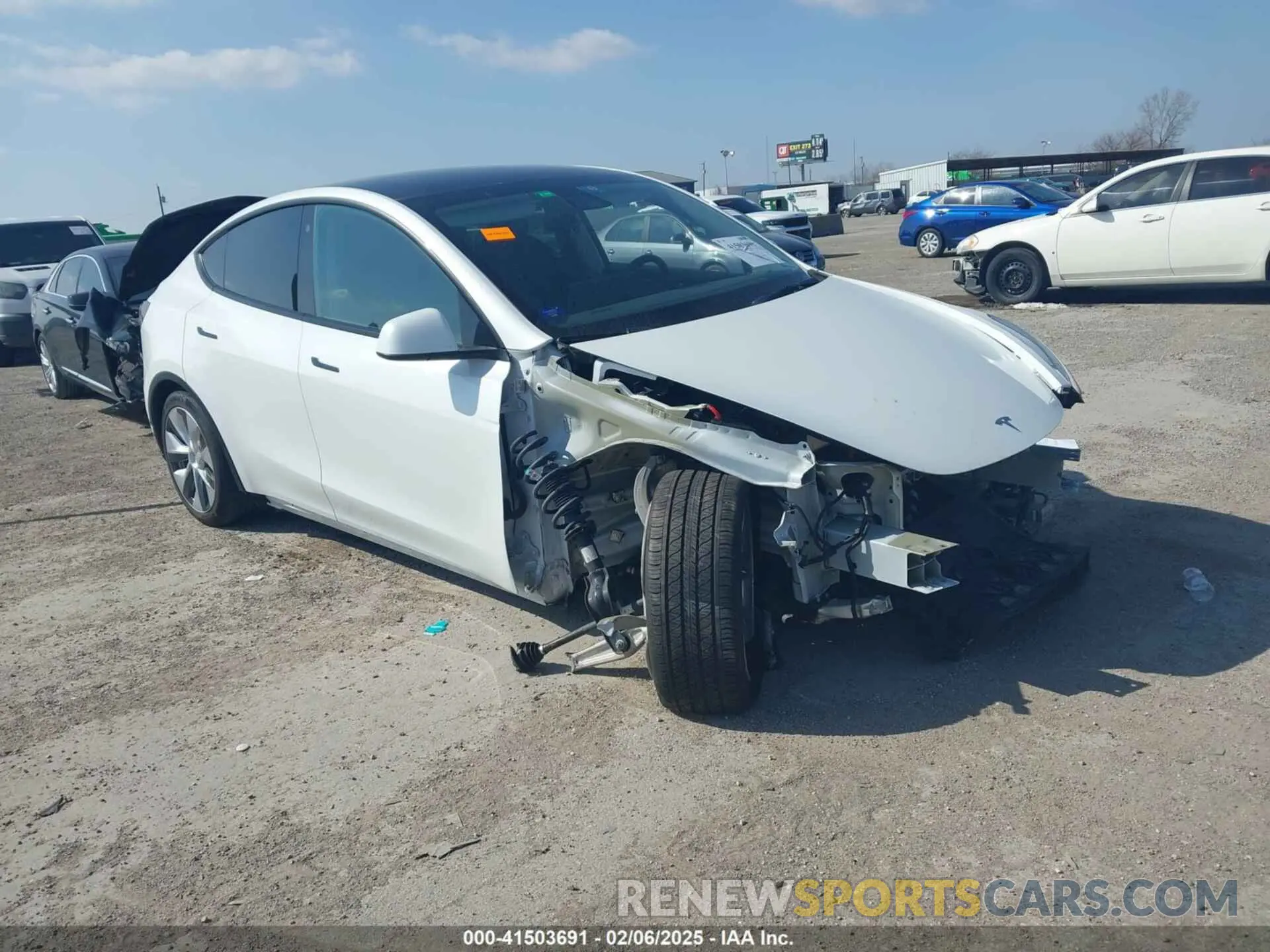 1 fotografías del automóvil dañado 5YJYGDEE3MF259793 TESLA MODEL Y 2021