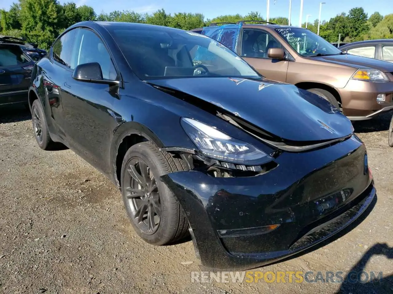 1 fotografías del automóvil dañado 5YJYGDEE3MF260247 TESLA MODEL Y 2021