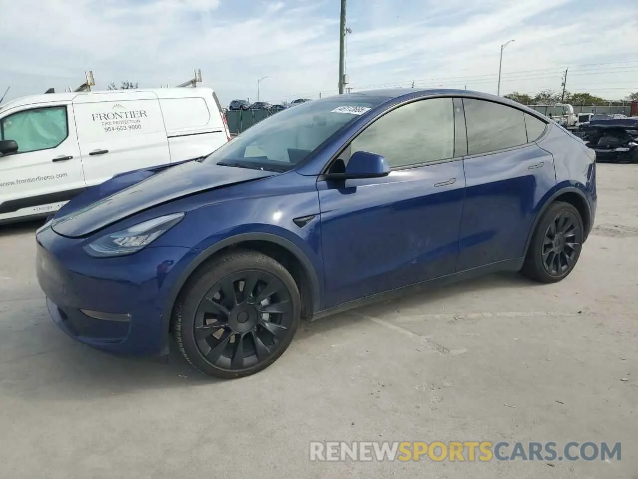 1 fotografías del automóvil dañado 5YJYGDEE4MF102368 TESLA MODEL Y 2021
