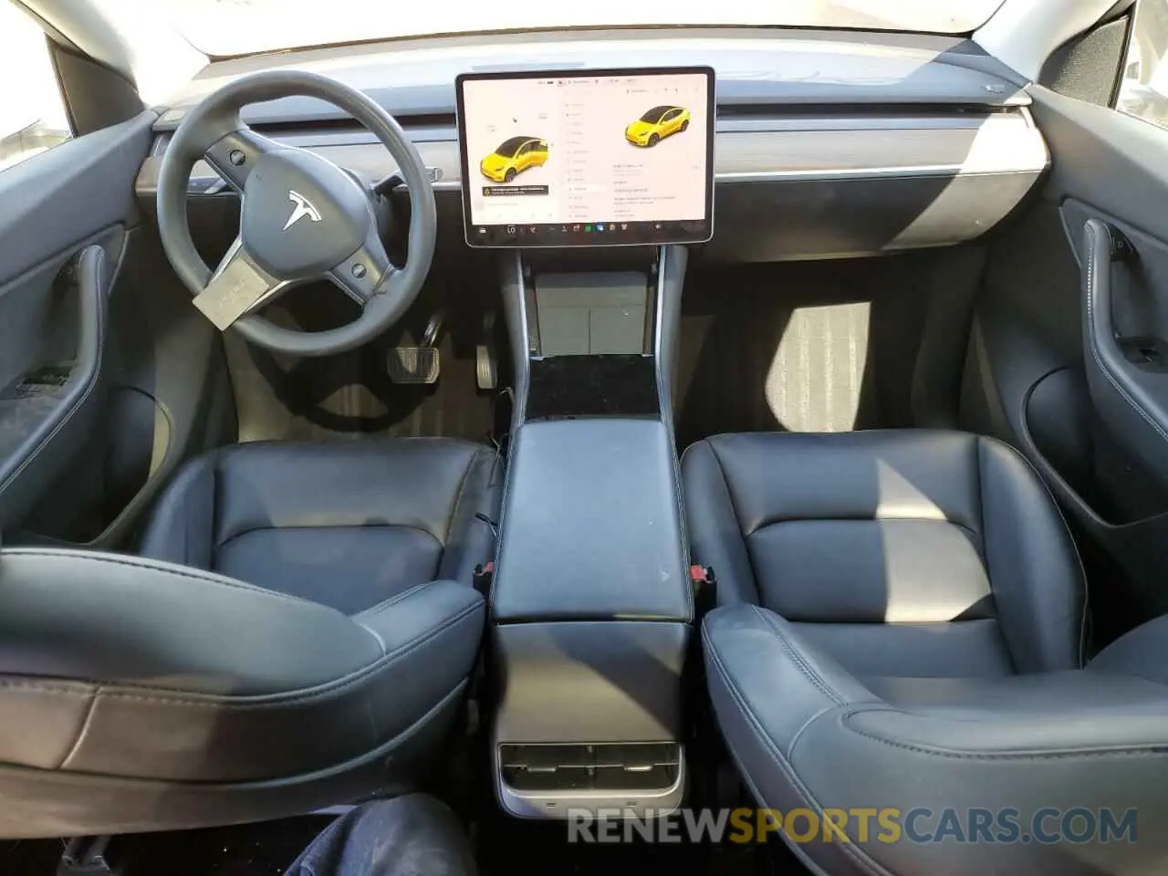 8 fotografías del automóvil dañado 5YJYGDEE4MF114374 TESLA MODEL Y 2021