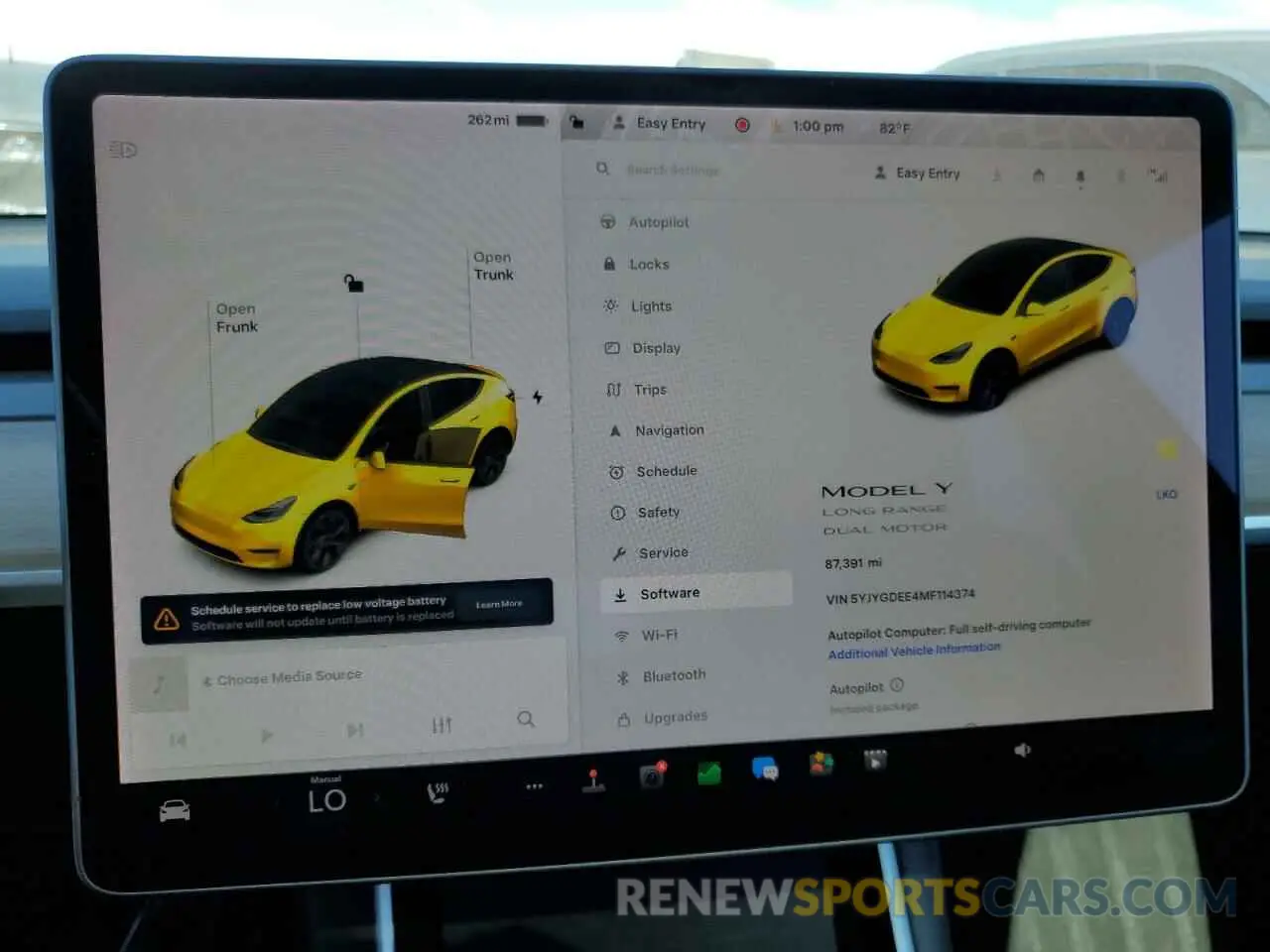 9 fotografías del automóvil dañado 5YJYGDEE4MF114374 TESLA MODEL Y 2021