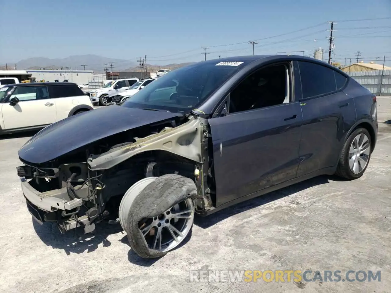 1 fotografías del automóvil dañado 5YJYGDEE4MF131109 TESLA MODEL Y 2021